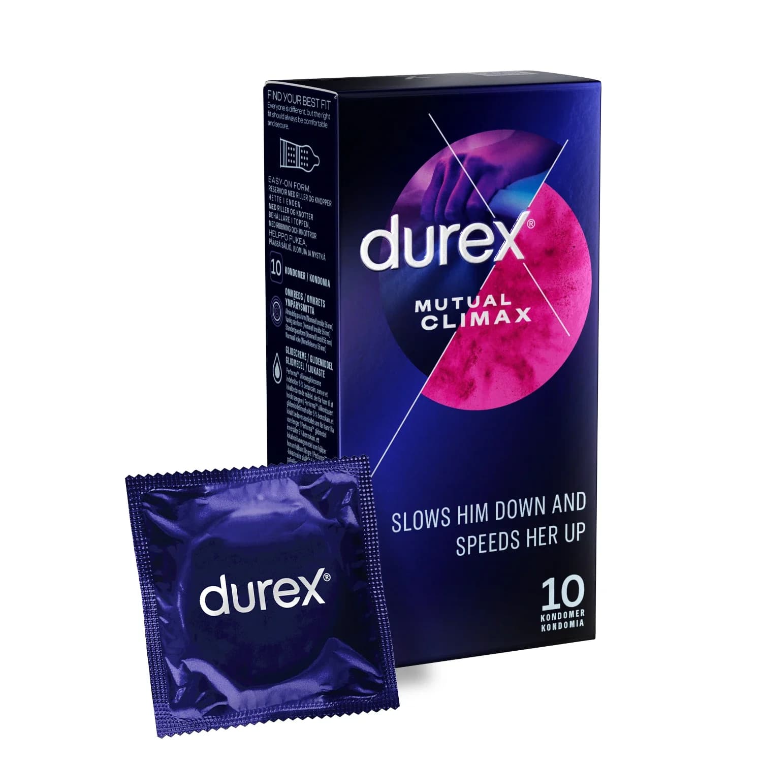 Durex Mutual Climax Kondom 10 st från Durex – köp hos Apotek Hjärtat