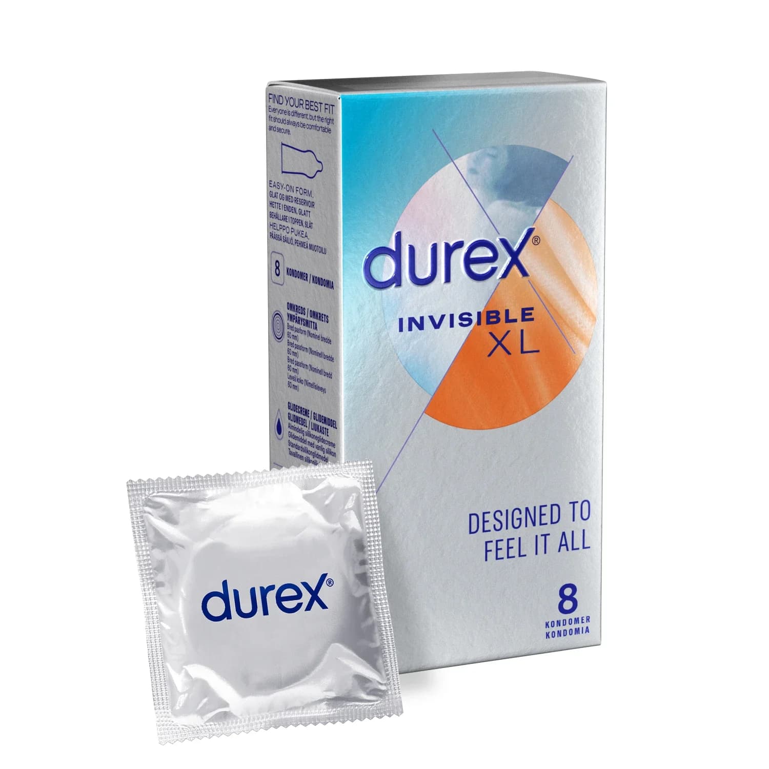 Durex Invisible XL Kondomer 8 st från Durex – köp hos Apotek Hjärtat