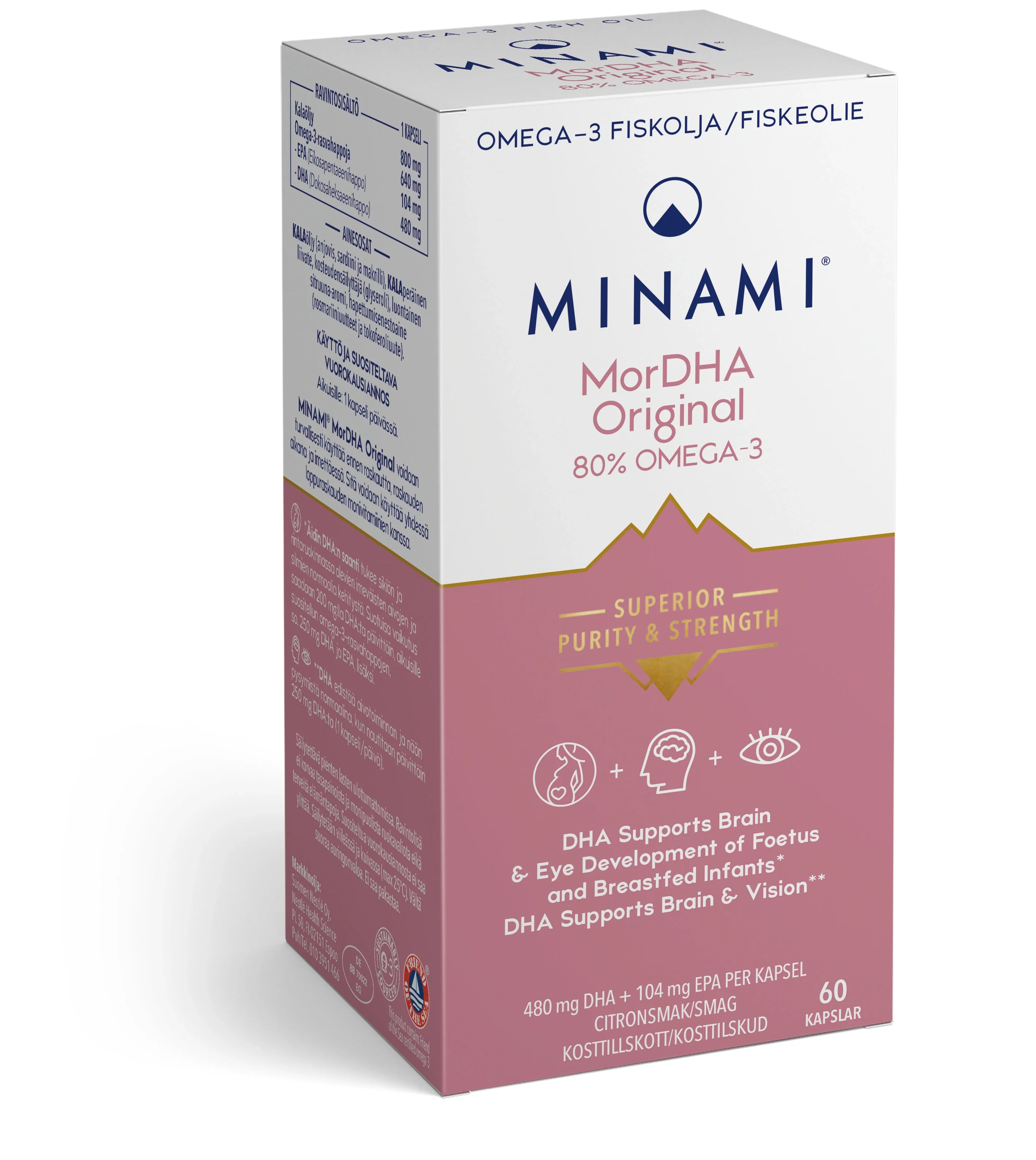 Minami MorDHA Original Omega-3 80% 60 st från Minami – köp hos Apotek Hjärtat