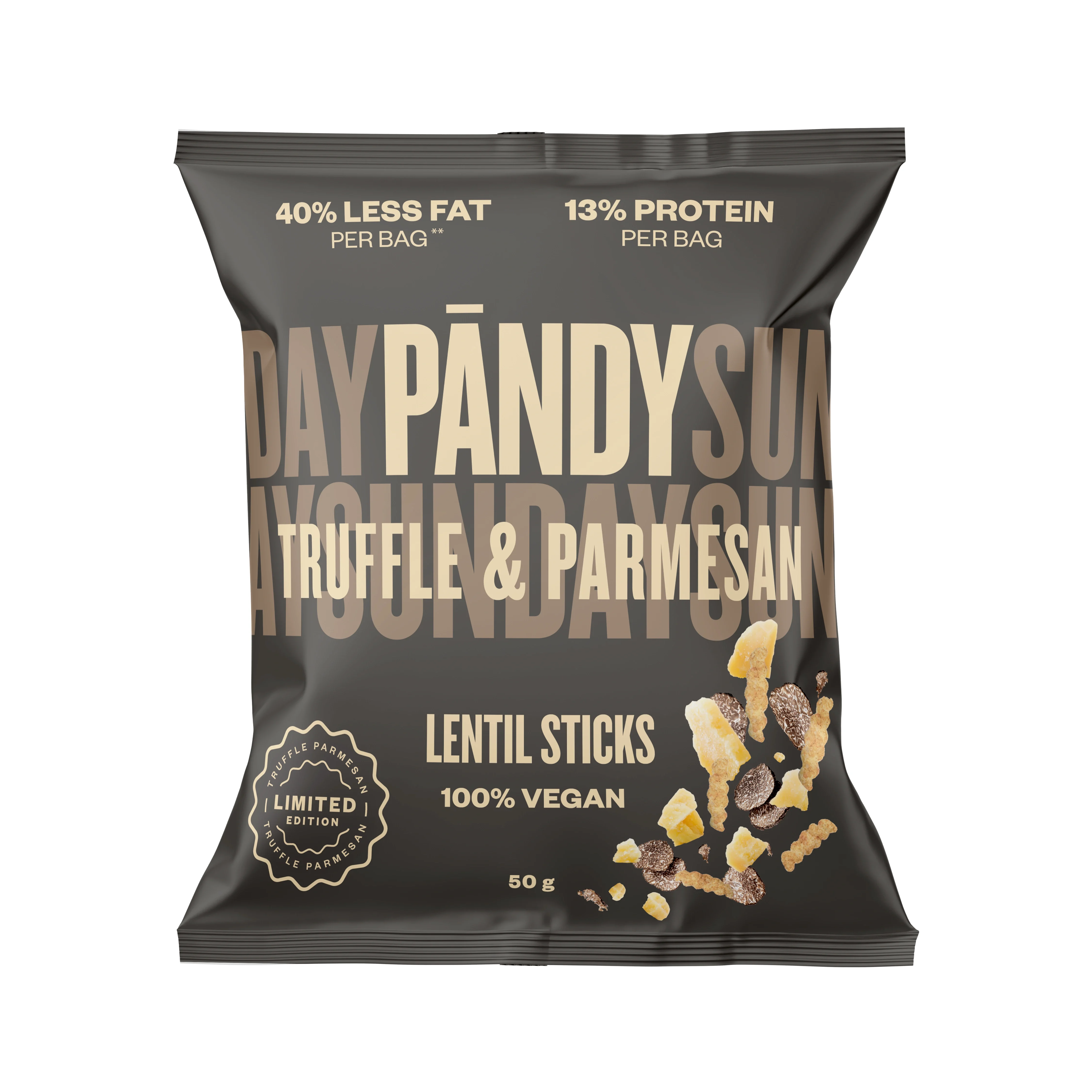 Pändy Lentil sticks Truffle & Parmesan 50 g från Pändy – köp hos Apotek Hjärtat
