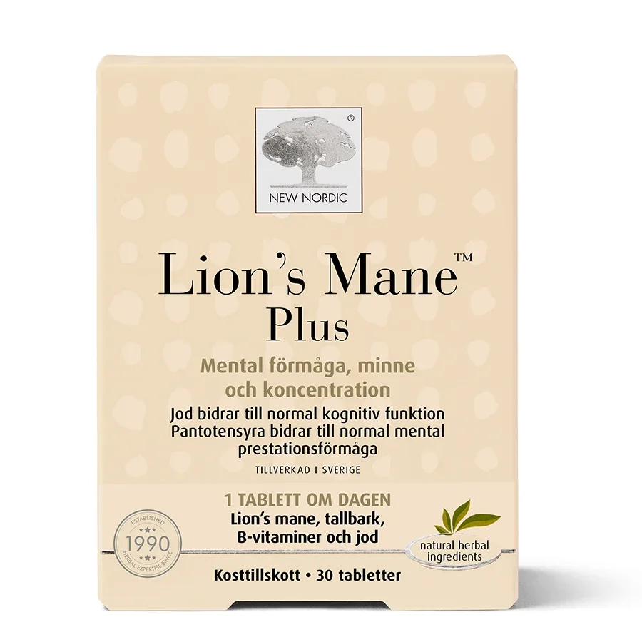 New Nordic Lion´s Mane Plus 30 st från New Nordic - köp hos Apotek Hjärtat