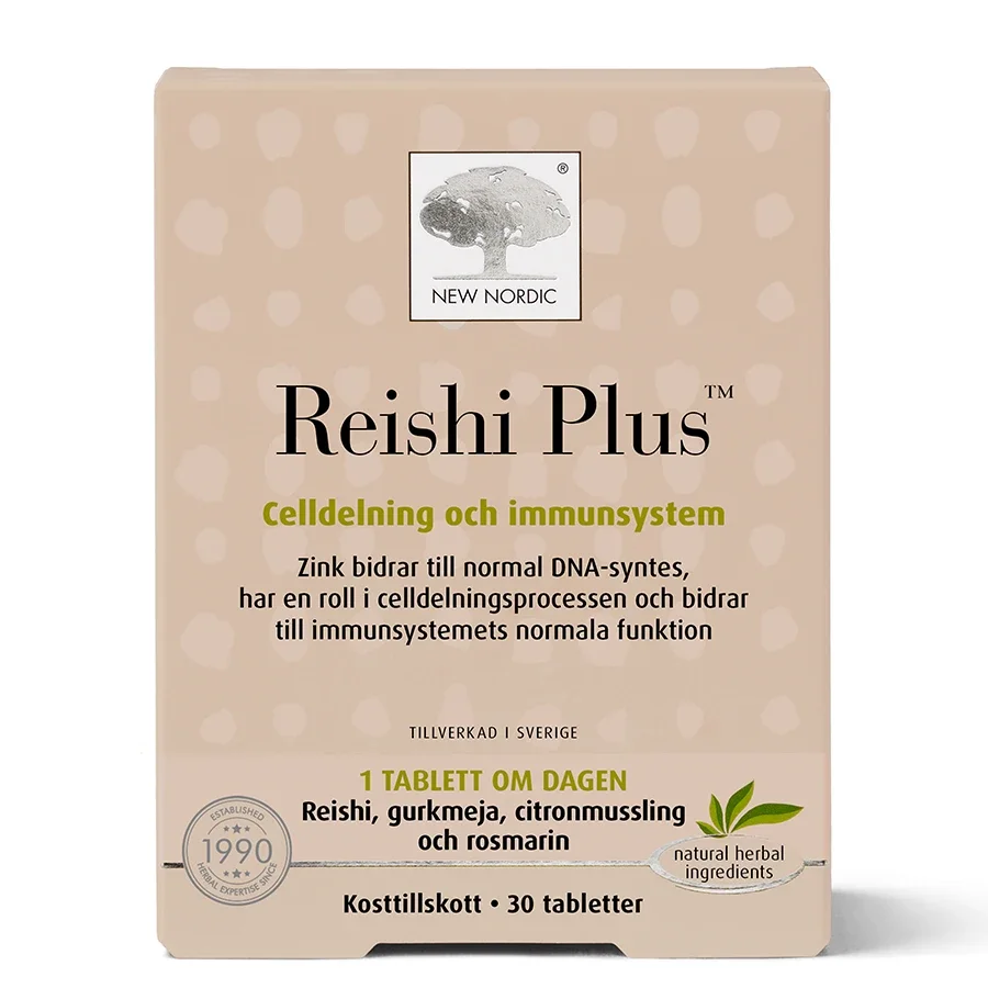 New Nordic Reishi Plus 30 st från New Nordic - köp hos Apotek Hjärtat
