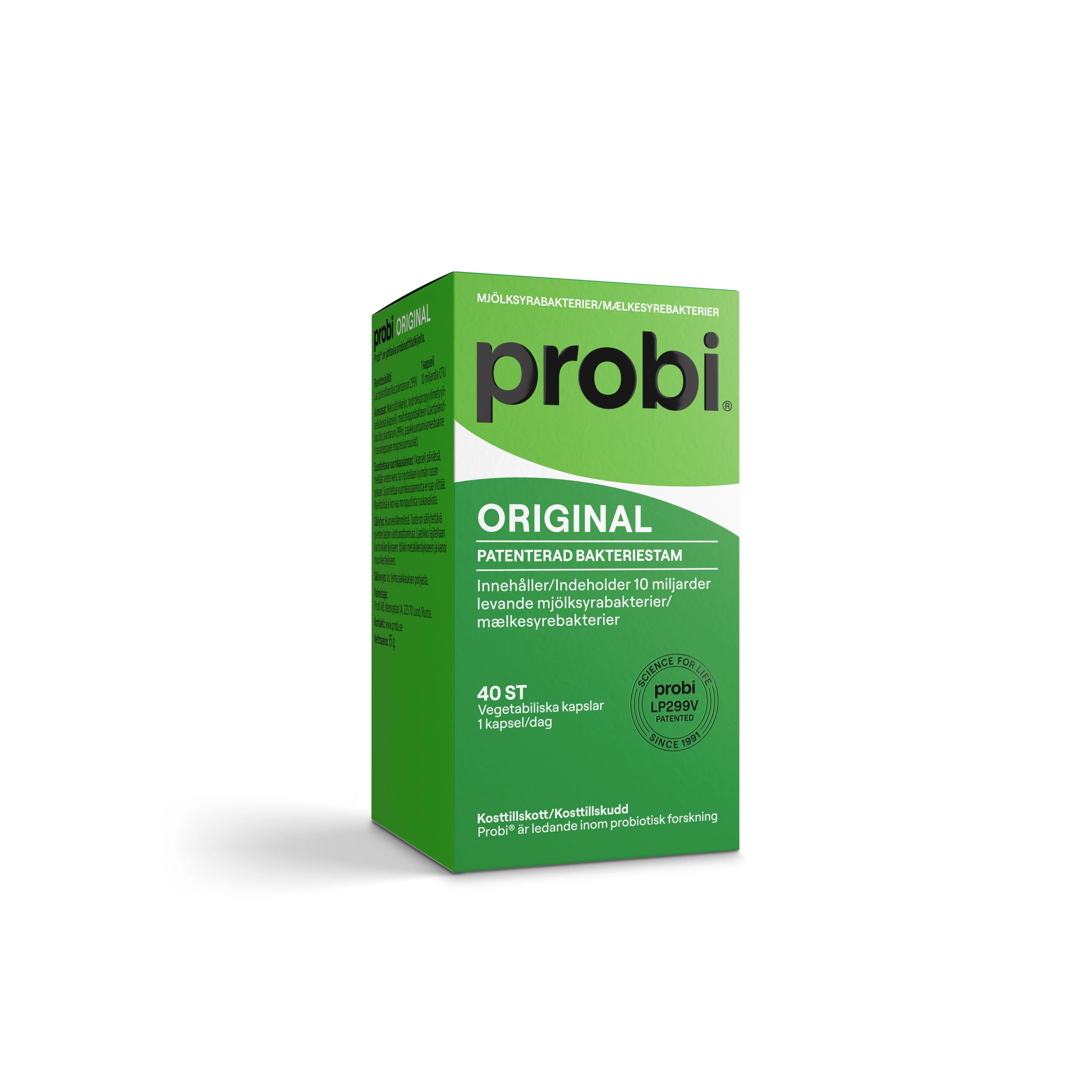 Probi Original Mjölksyrabakterier 40 kapslar från Probi – köp hos Apotek Hjärtat