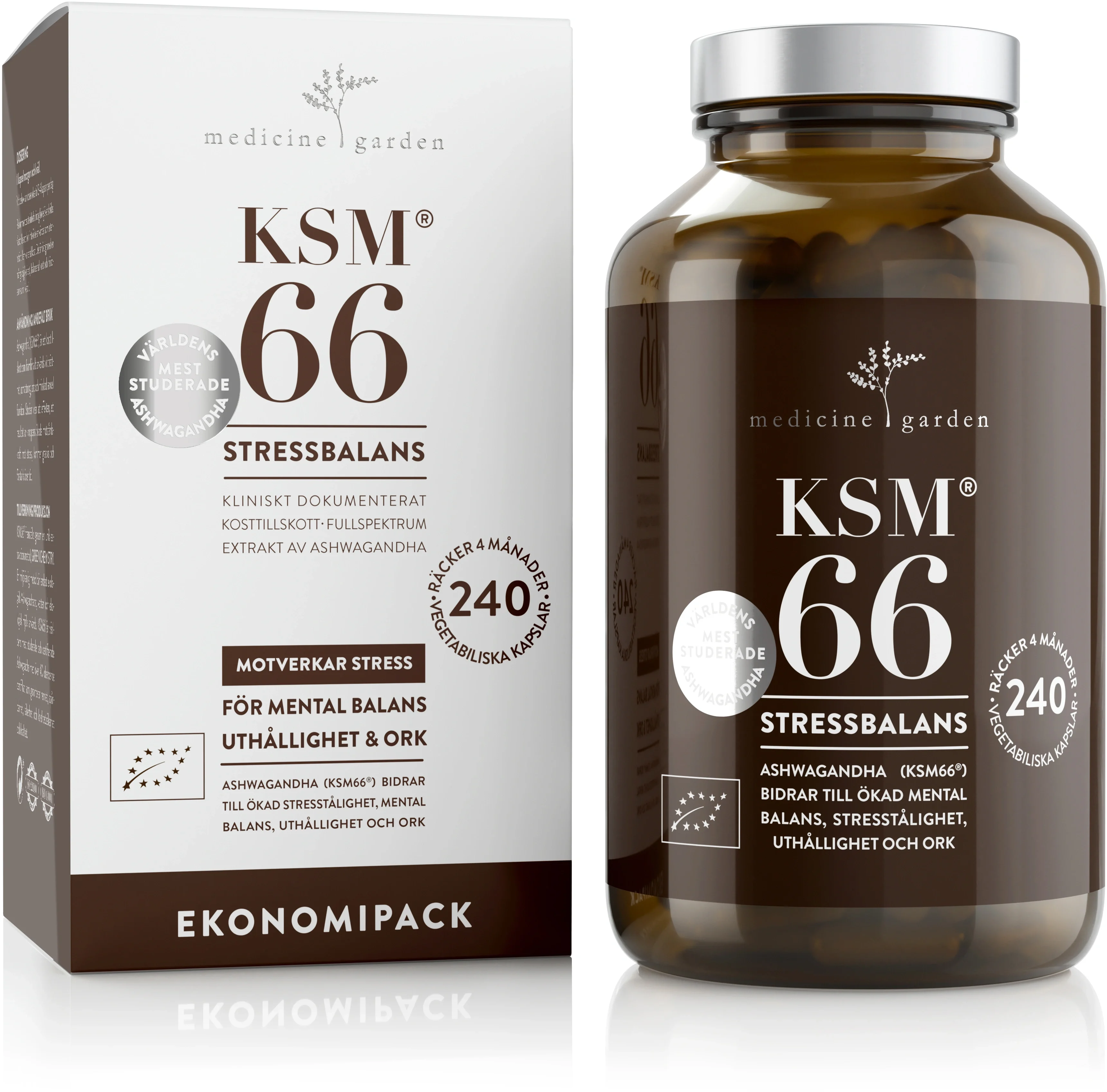 KSM66 Ashwagandha Eko 240 st från KSM66 – köp hos Apotek Hjärtat