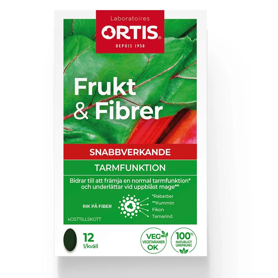 Frukt & Fibrer Forte Tablett 12 st från Frukt & Fibrer – köp hos Apotek Hjärtat