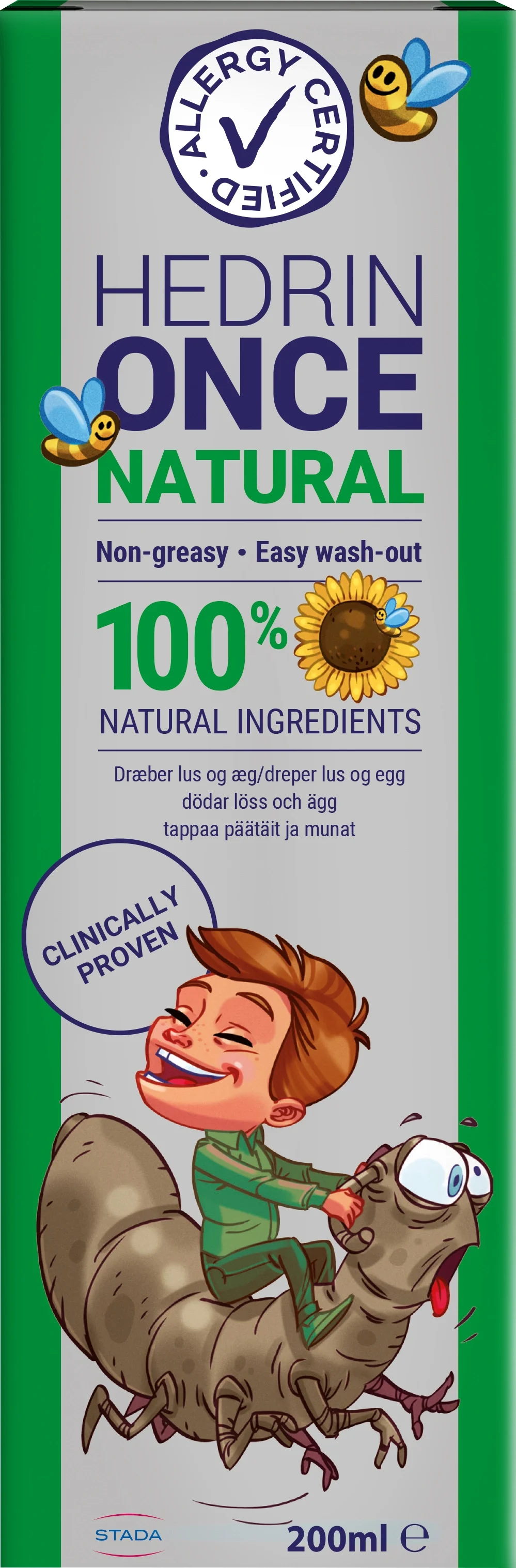 Hedrin Once Natural 200 ml från Hedrin – köp hos Apotek Hjärtat