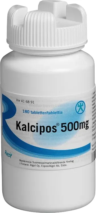 Kalcipos filmdragerad tablett 500 mg 180 st från Kalcipos – köp hos Apotek Hjärtat