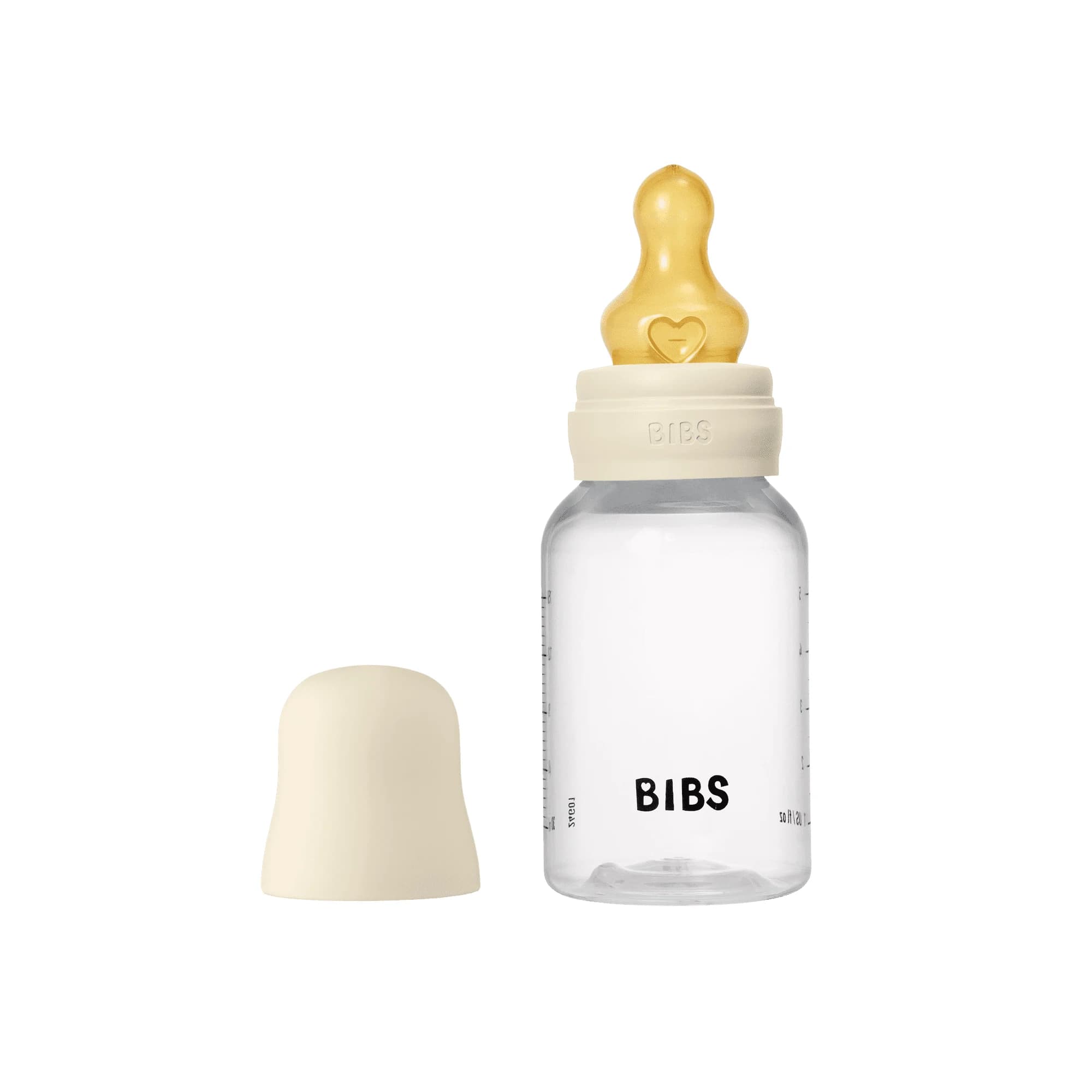 BIBS Baby Bottle Round Latex Slow Flow Ivory 150 ml 1-pack från BIBS – köp hos Apotek Hjärtat