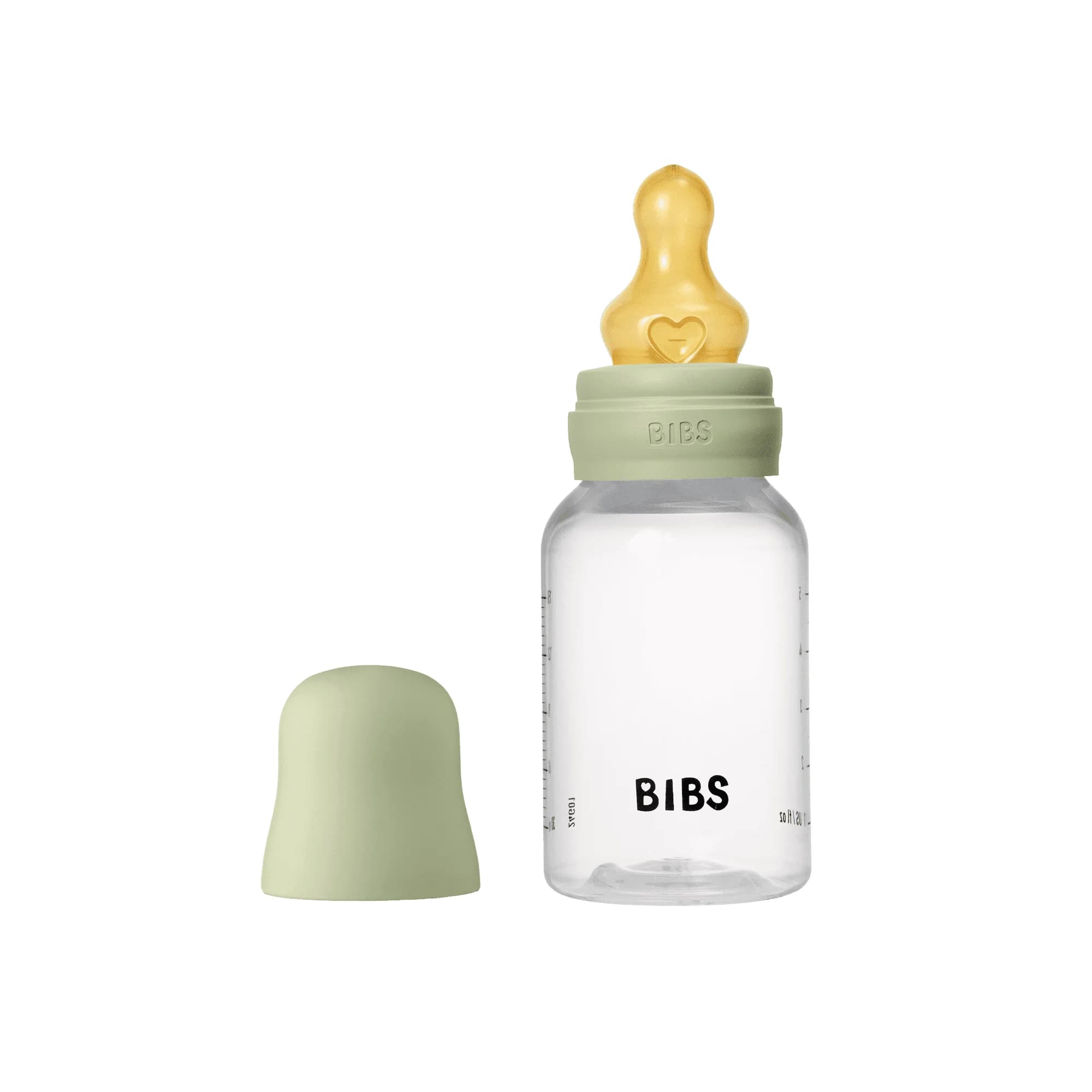 BIBS Baby Bottle Round Latex Slow Flow Sage 150 ml 1-pack från BIBS – köp hos Apotek Hjärtat