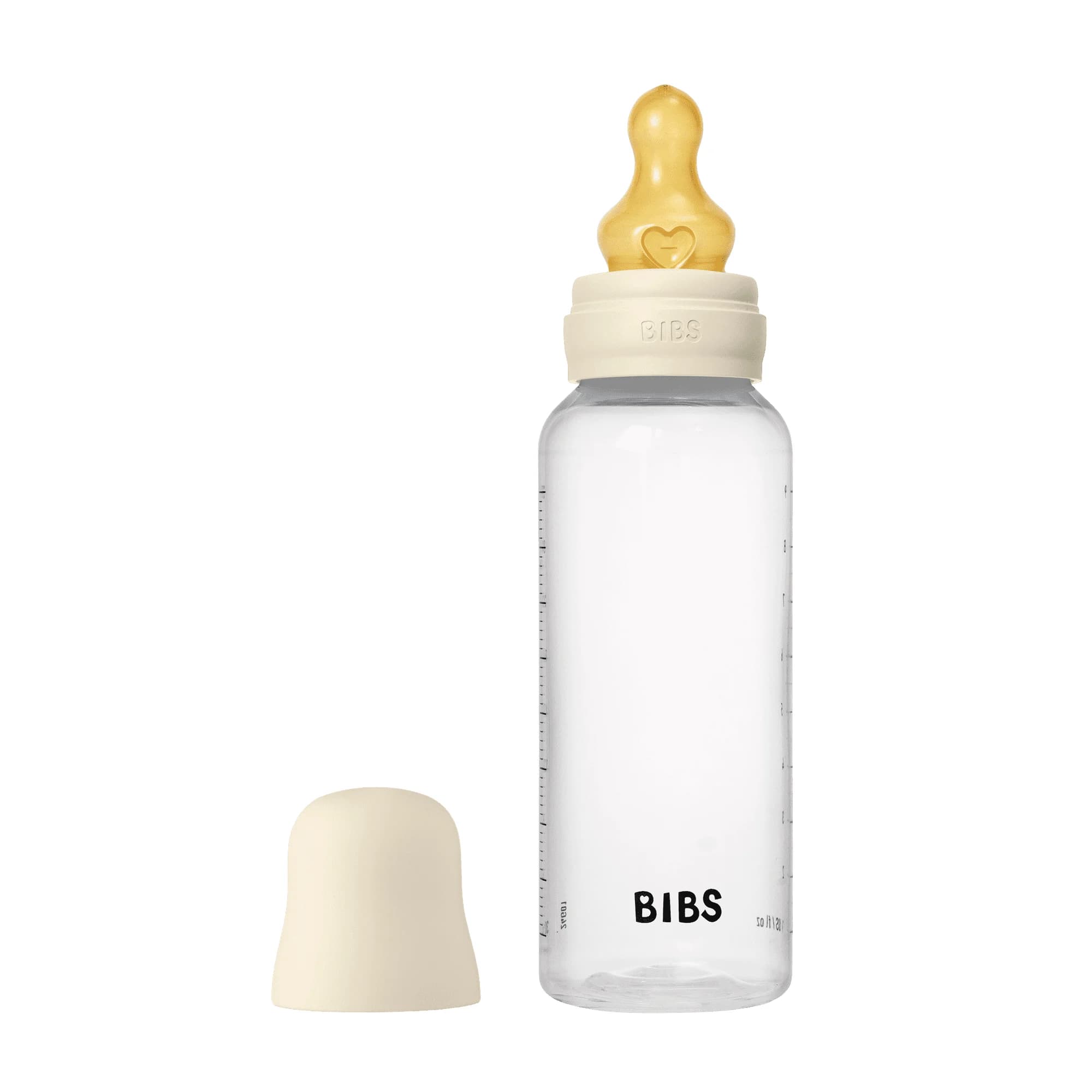 BIBS Baby Bottle Round Latex Medium Flow Ivory 270 ml 1-pack från BIBS – köp hos Apotek Hjärtat