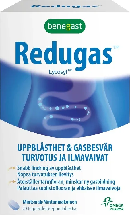 Redugas tuggtablett 20 st från Benegast – köp hos Apotek Hjärtat