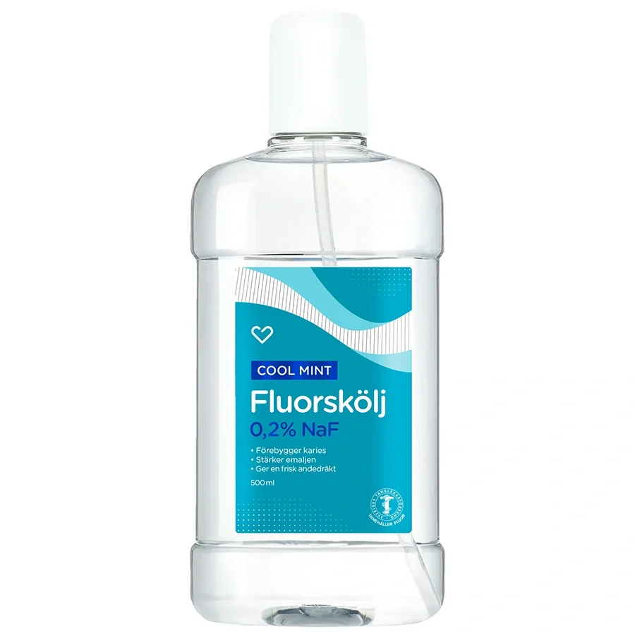 Hjärtats Fluorskölj Cool Mint 500 ml från Hjärtats – köp hos Apotek Hjärtat