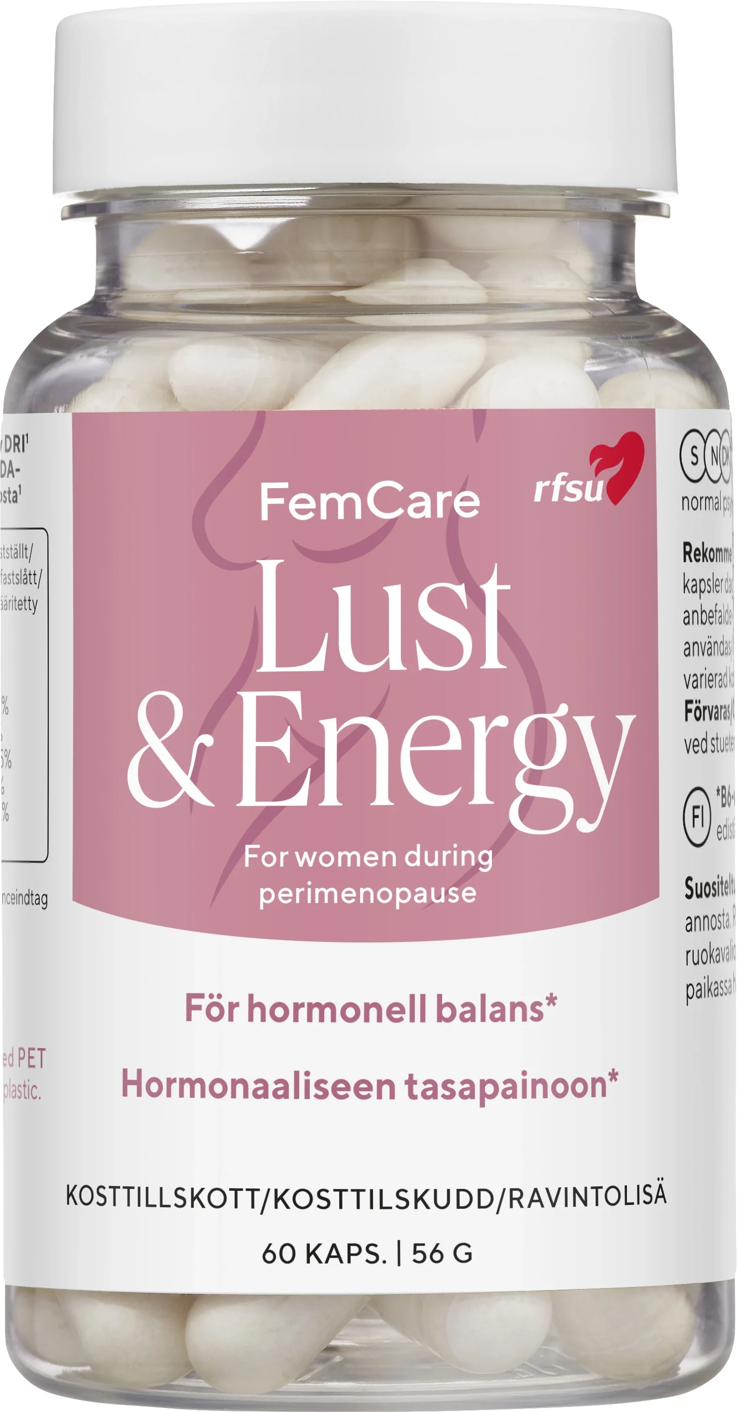 RSFU Femcare Lust&Energy 60 kapslar från RFSU – köp hos Apotek Hjärtat