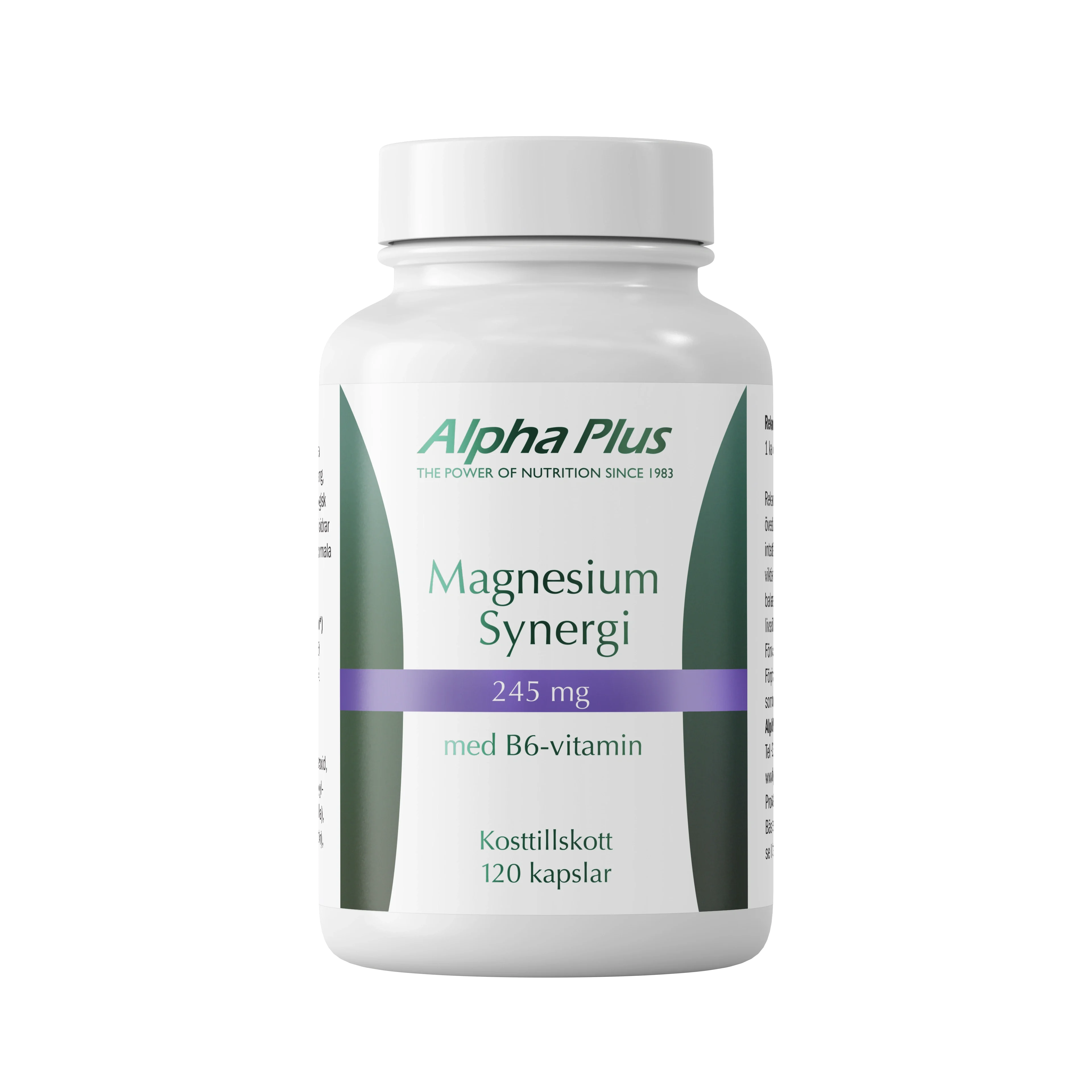 Alpha Plus Magnesium Synergi 120 kapslar – från Alpha Plus – 149 kr – hos Apotek Hjärtat