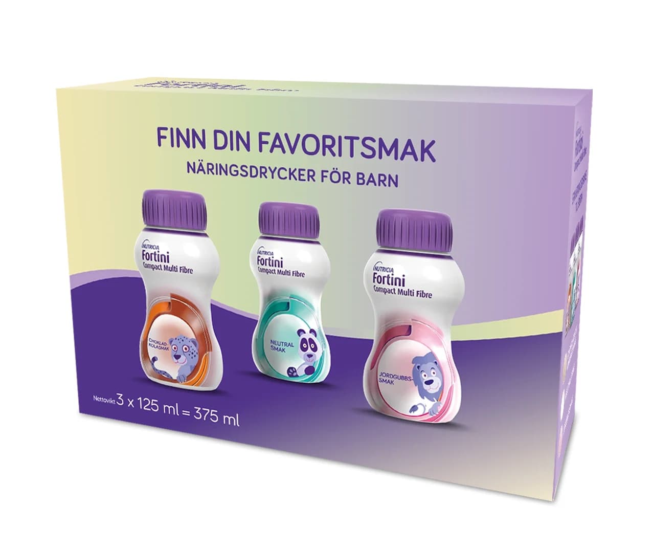 Fortini Compact Multi Fibre Startpaket, 3x125 ml från Fortini – köp hos Apotek Hjärtat