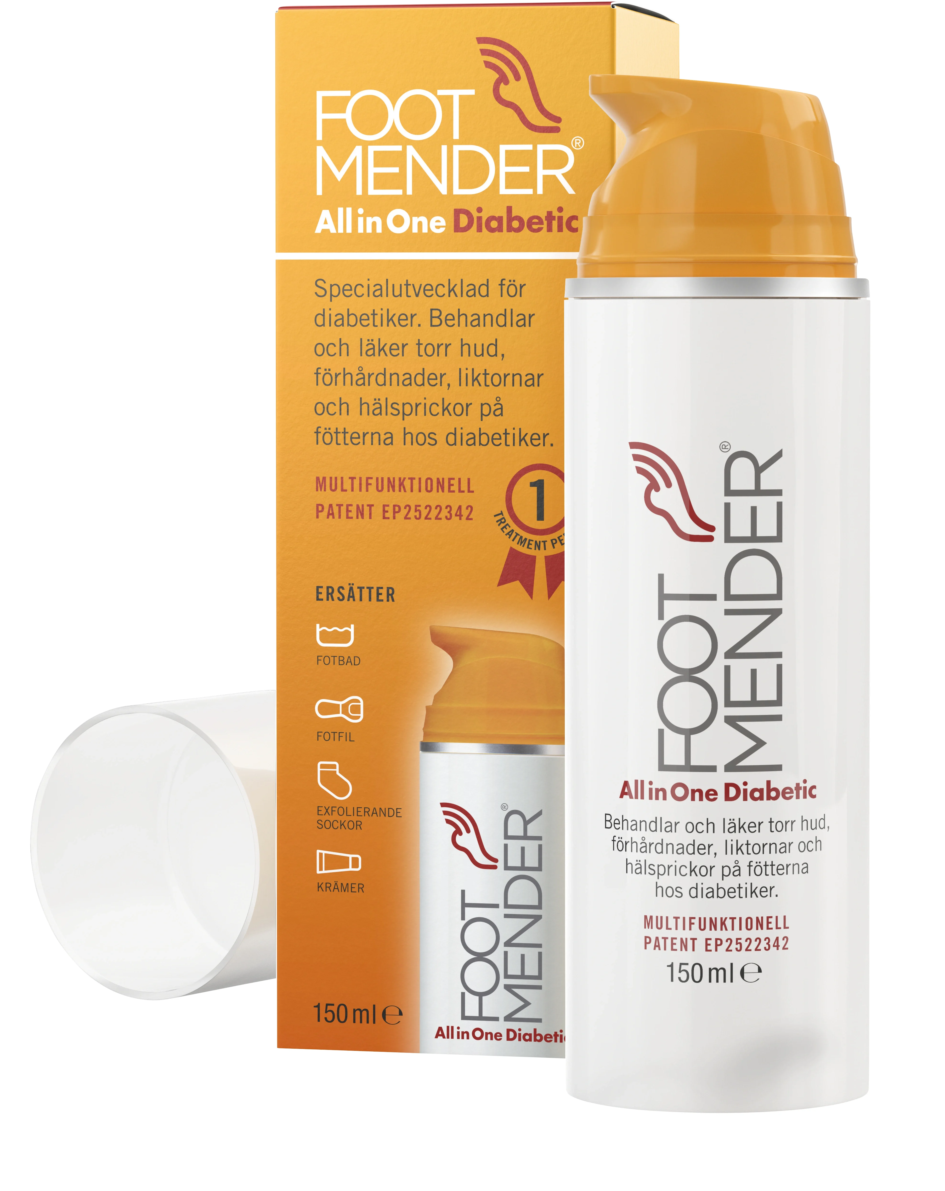 Footmender All in One Diabetic 150 ml från Footmender – köp hos Apotek Hjärtat