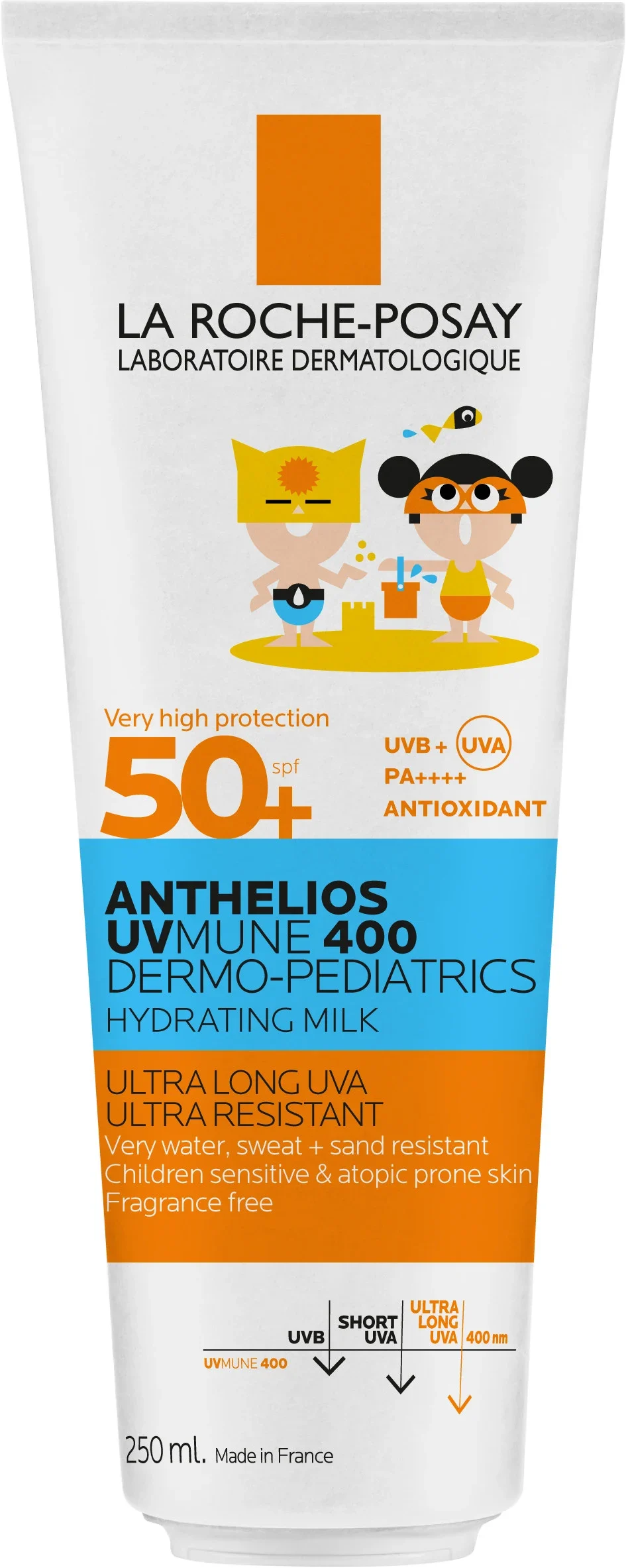 La Roche-Posay Anthelios Kids UVMUNE milk paper tube spf50+, 250 ml från La Roche-Posay – köp hos Apotek Hjärtat