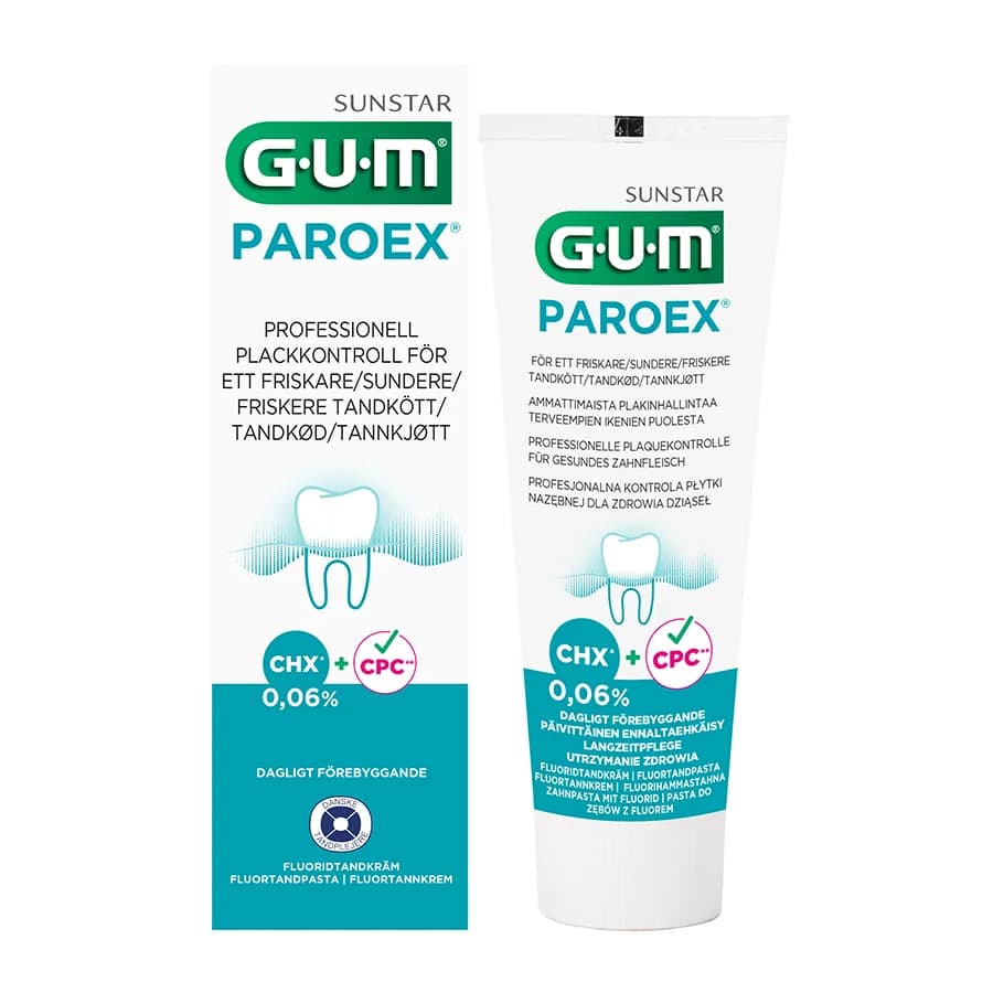 GUM Paroex tandkräm 0,06% 75 ml från GUM – köp hos Apotek Hjärtat