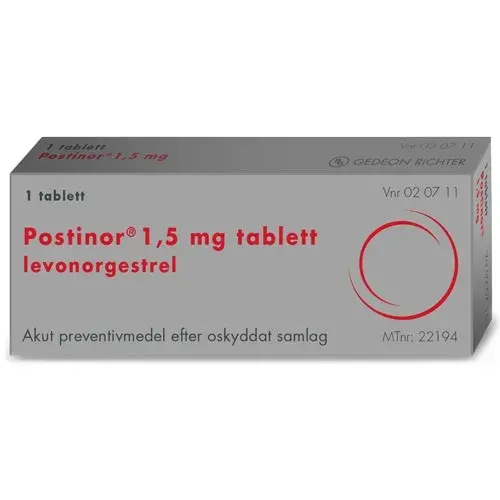 Postinor tablett 1,5 mg, 1 st från Postinor – köp hos Apotek Hjärtat