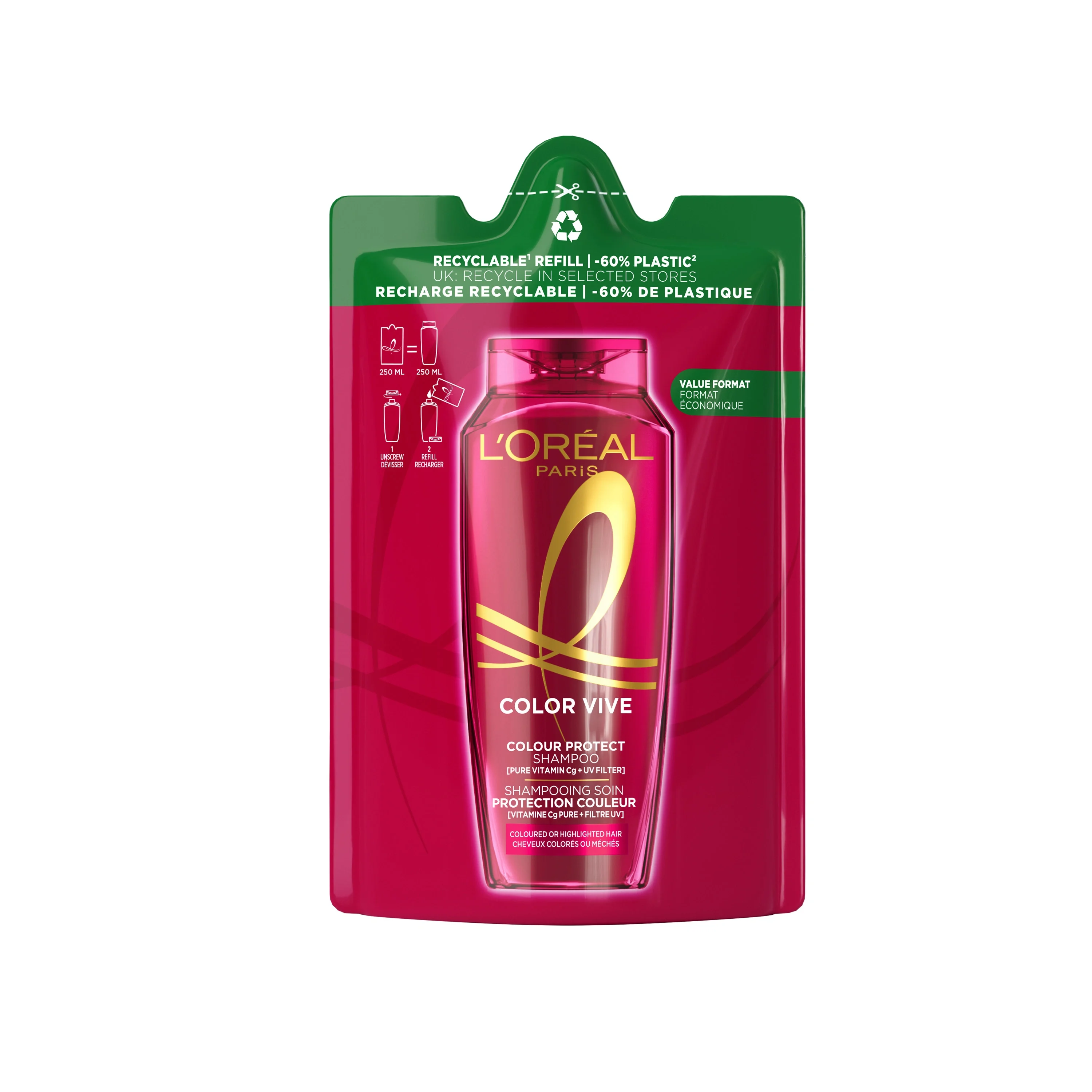 L'Oréal Paris Elvital Color Vive Shampoo Refill 250 ml från L'Oréal Paris – köp hos Apotek Hjärtat