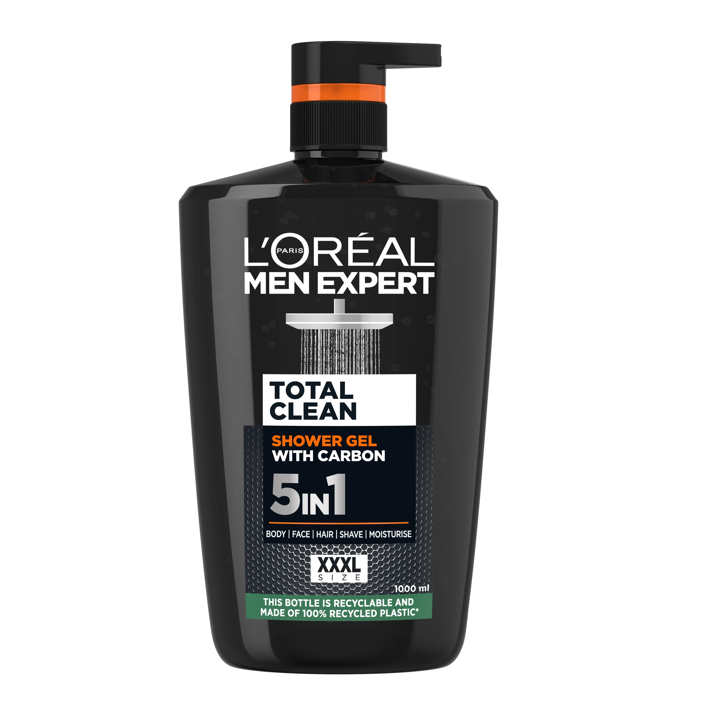 L'Oréal Paris Men Expert Pure Carbon Total Clean Carbon Shower Gel 1000 ml från L'Oréal Paris – köp hos Apotek Hjärtat