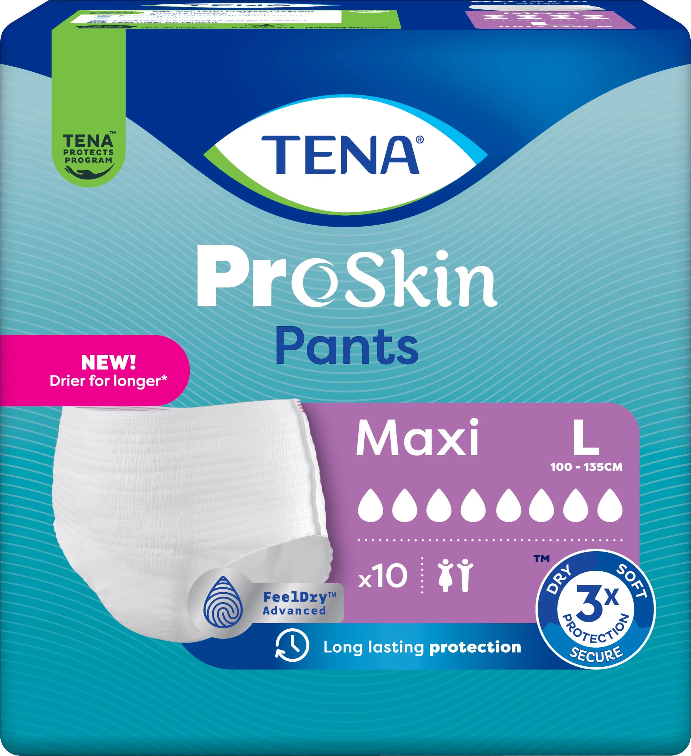 TENA Pants Maxi Large 10 st från Tena – köp hos Apotek Hjärtat