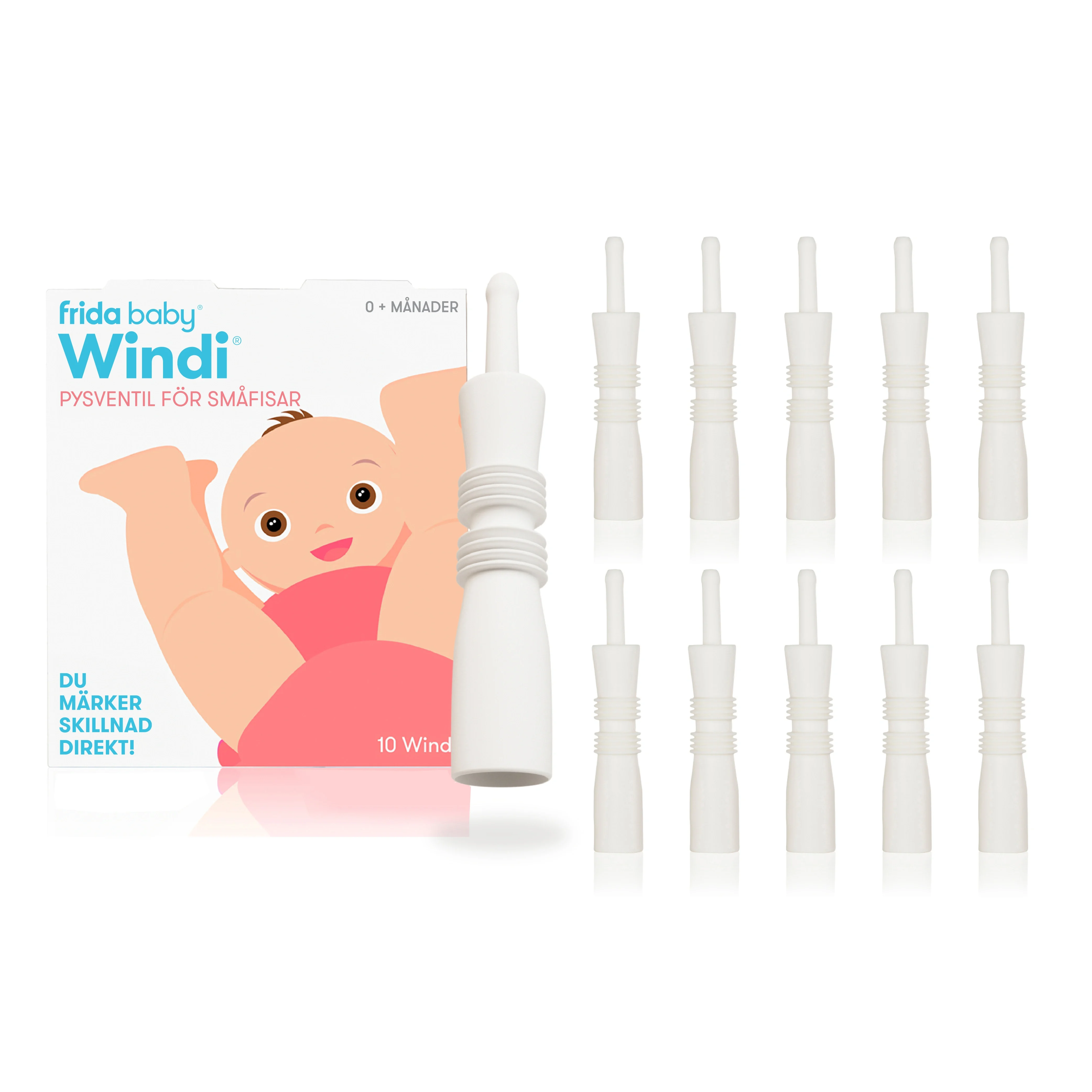 Frida Baby Windi Pysventil för småfisar 10-pack från Frida Baby – köp hos Apotek Hjärtat