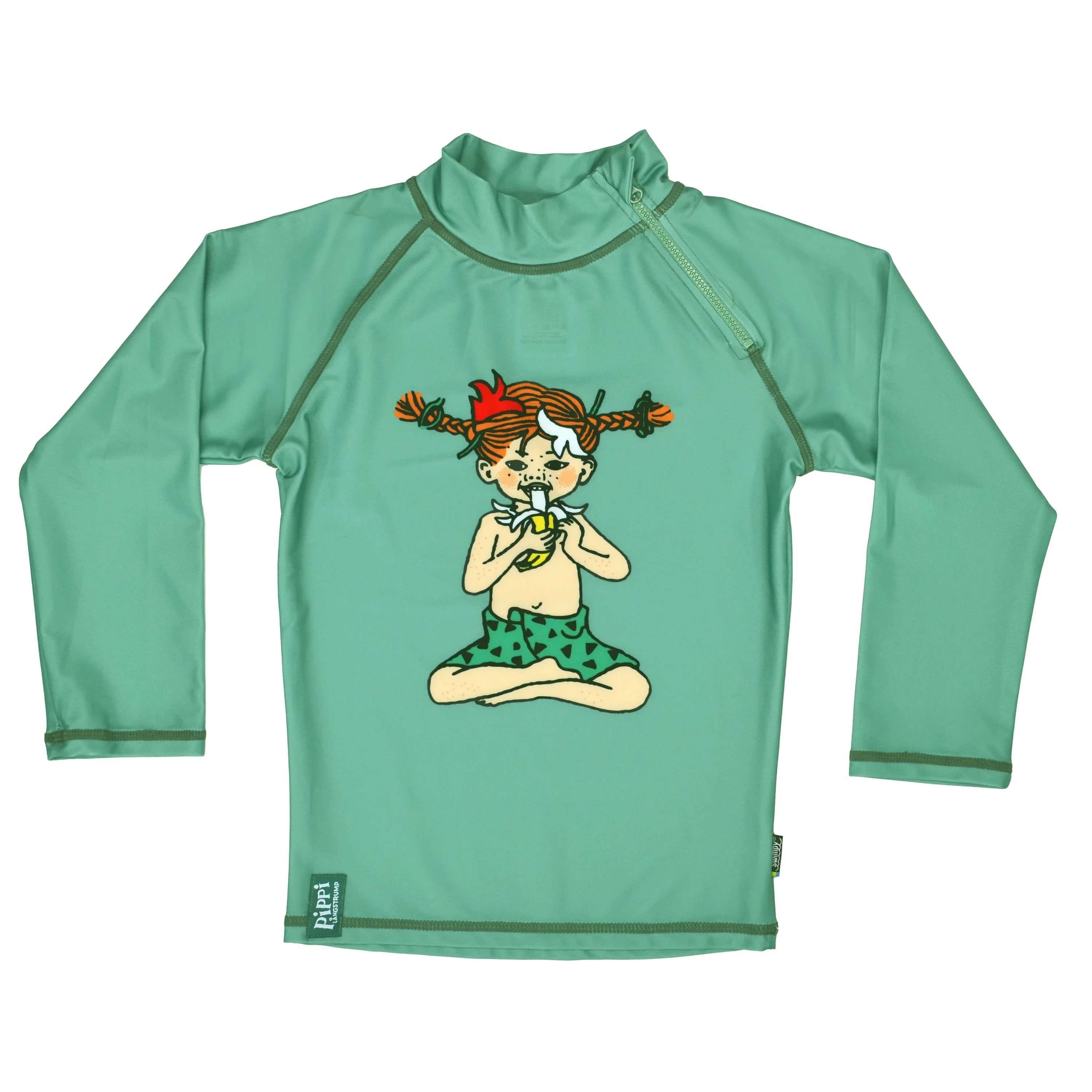 Swimpy UV-Tröja Pippi Söderhavet Grön 122-128 från Swimpy – köp hos Apotek Hjärtat