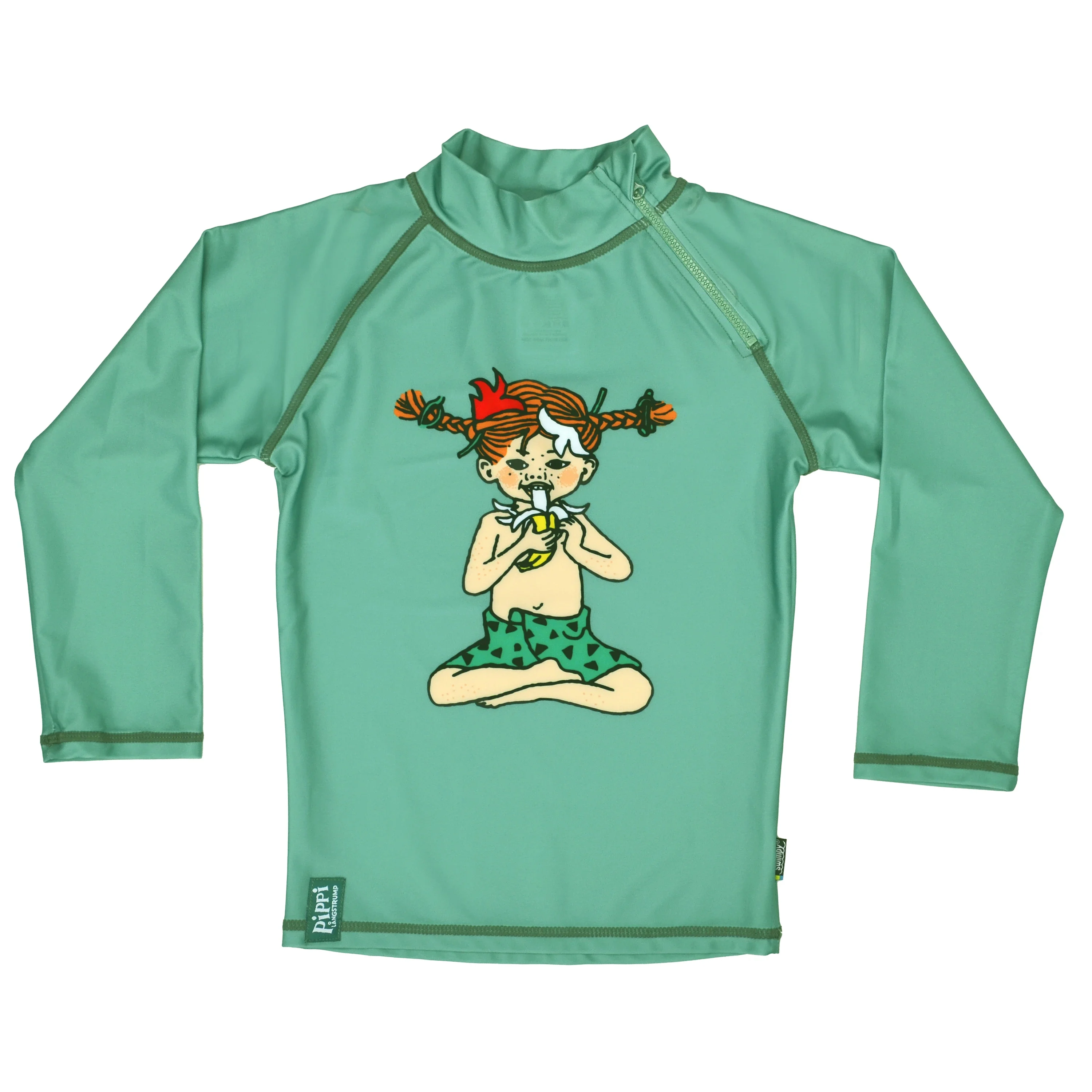 Swimpy UV-Tröja Pippi Söderhavet Grön 110-116 från Swimpy – köp hos Apotek Hjärtat