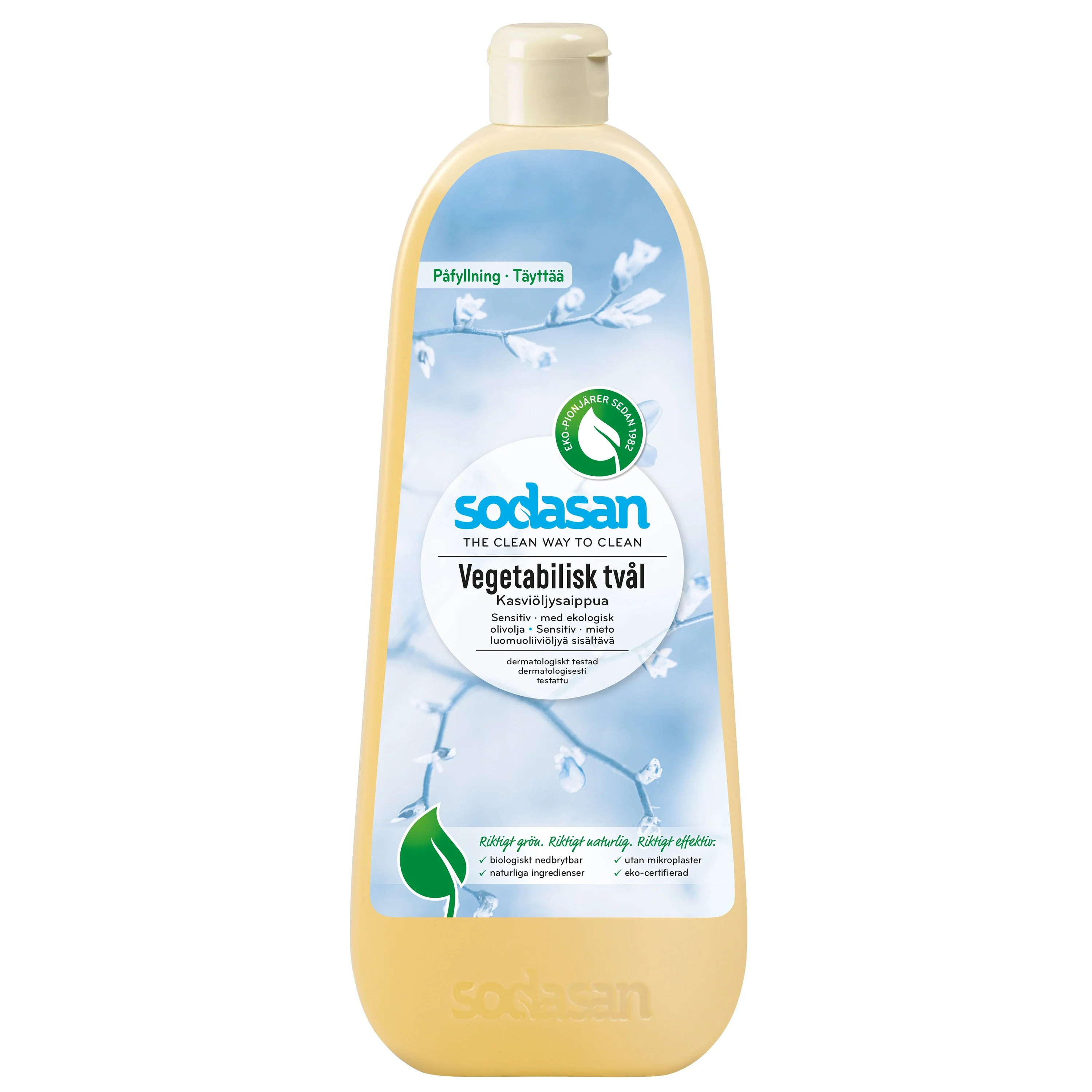 Sodasan Ekologisk Tvål Sensitiv Refill 1000 ml från Sodasan – köp hos Apotek Hjärtat