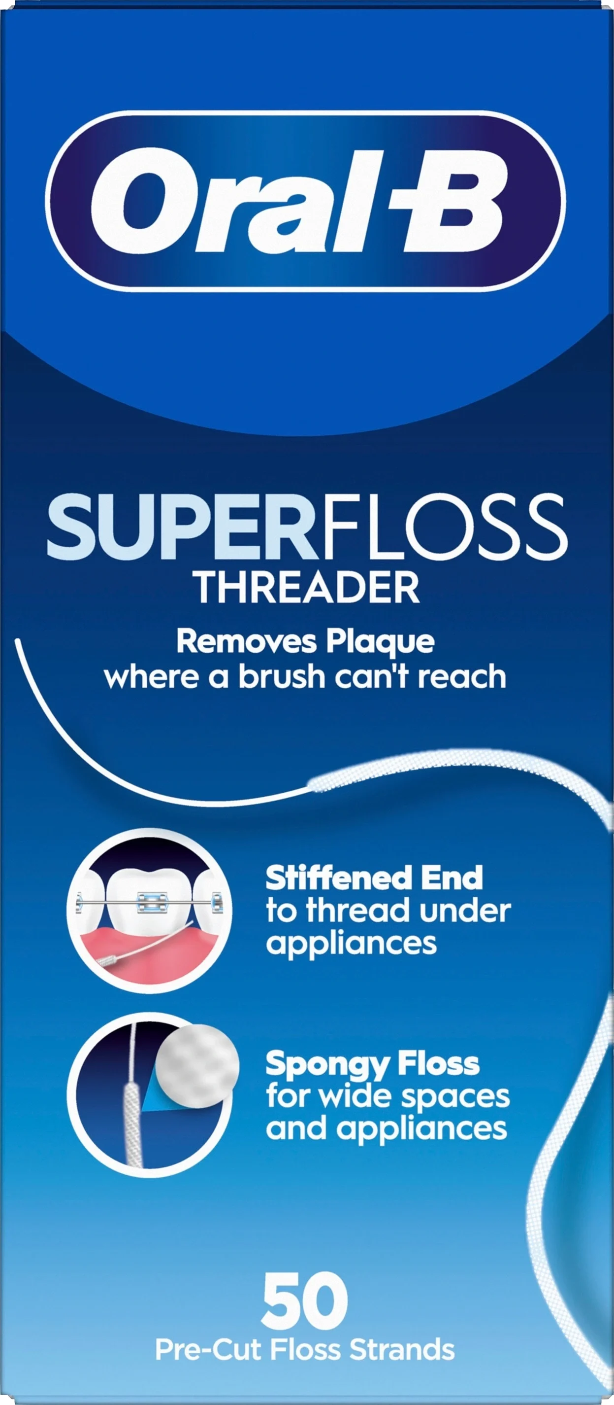 Oral-B Superfloss Threader 50m från Oral-B – köp hos Apotek Hjärtat