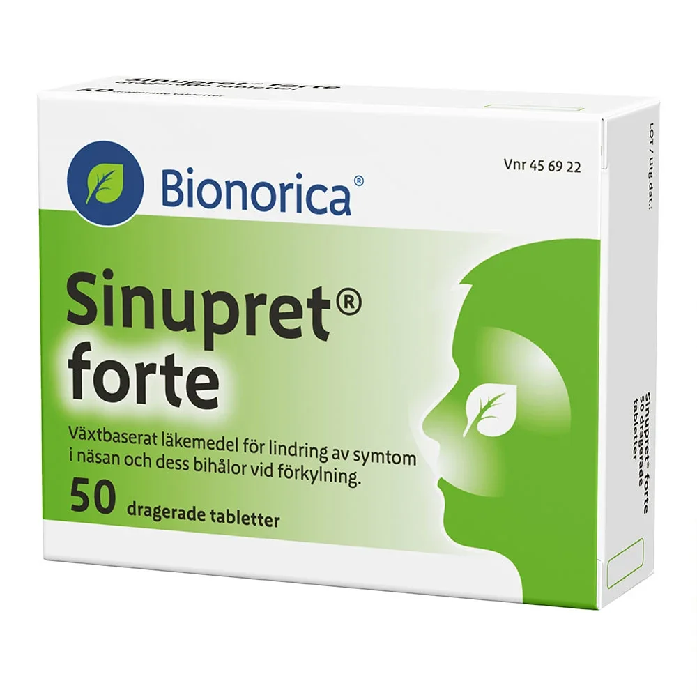 Sinupret forte dragerad tablett 50 st från Sinupret – köp hos Apotek Hjärtat