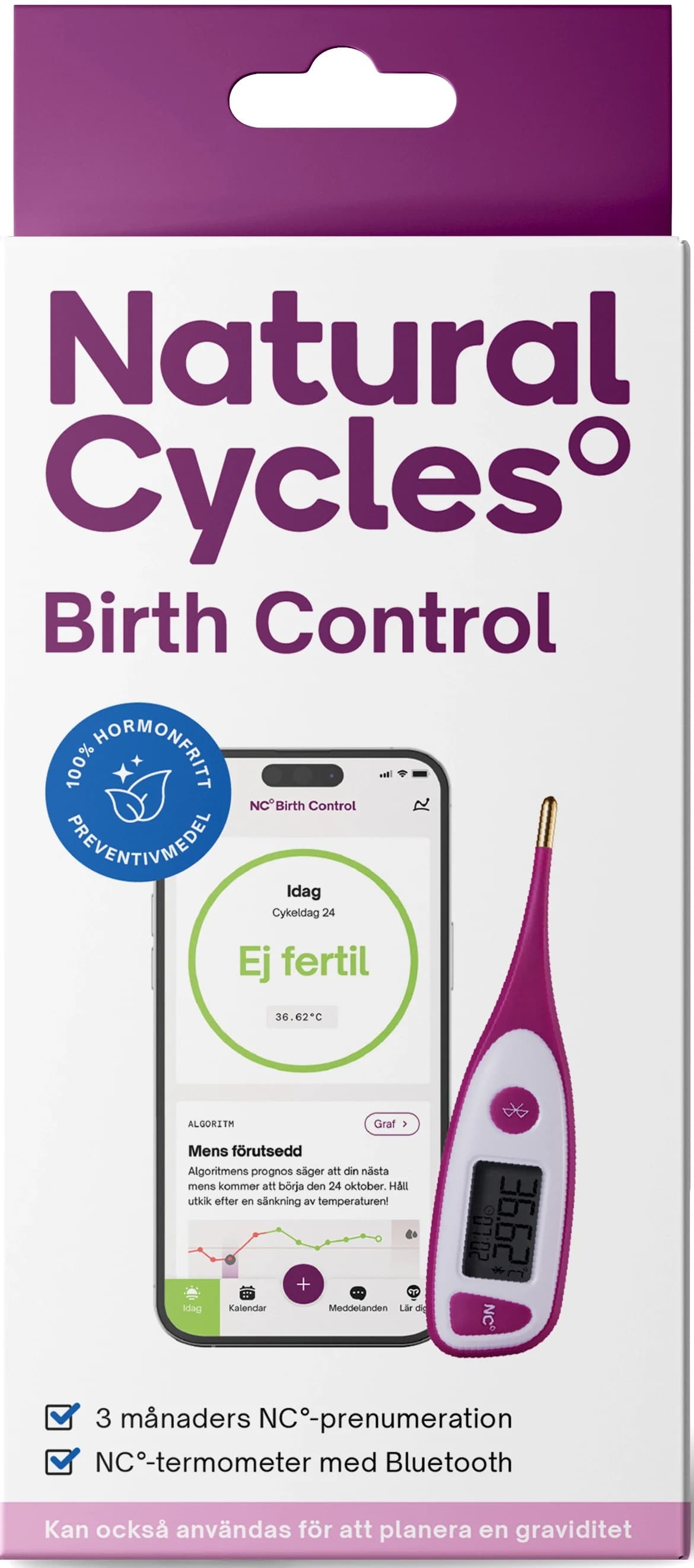 Natural Cycles Birth Control+NC° Termometer från Natural Cycles – köp hos Apotek Hjärtat