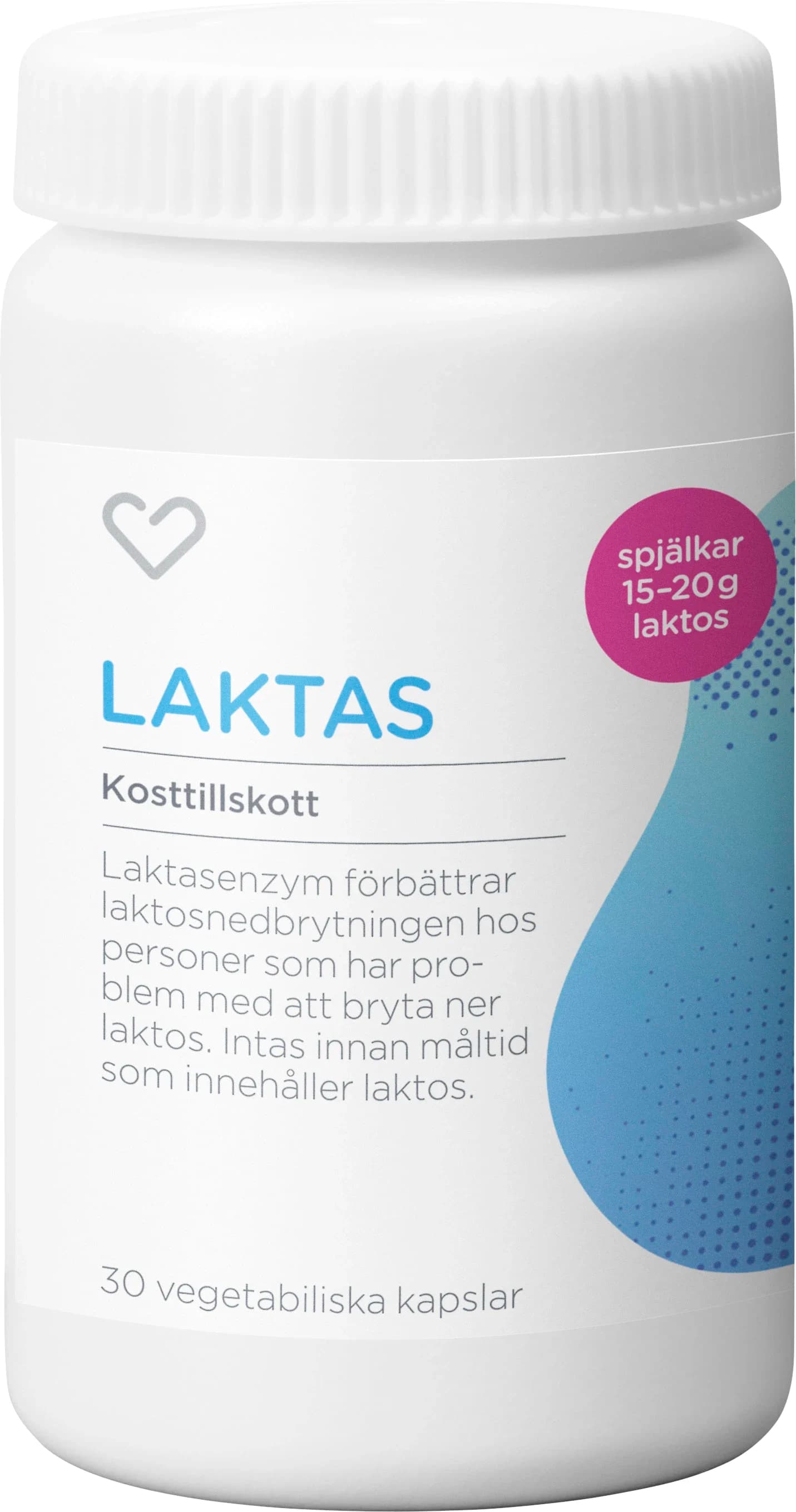 Hjärtats Laktas Kapsel 30st från Hjärtats – köp hos Apotek Hjärtat
