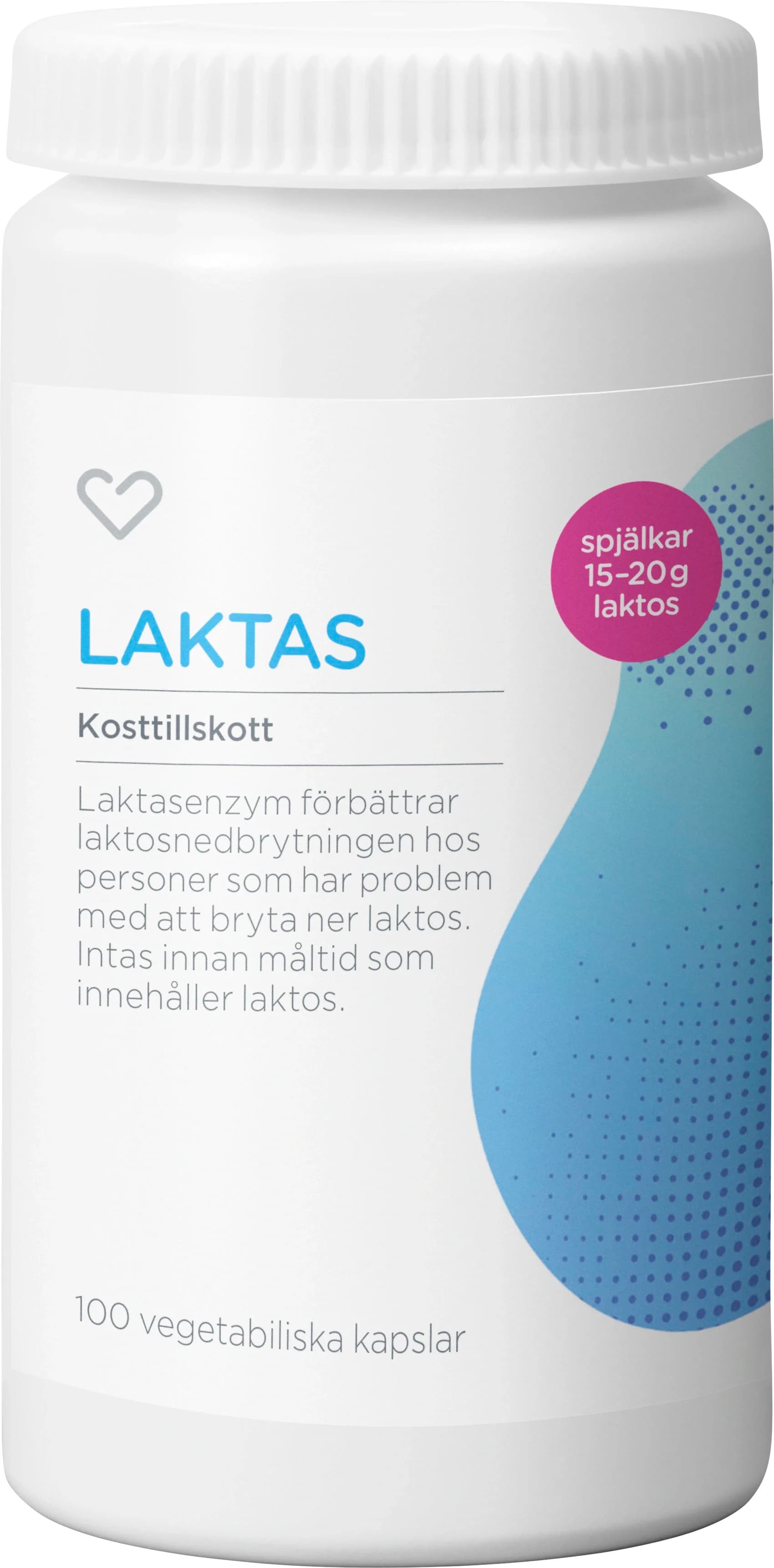Hjärtats Laktas Kapsel 100st från Hjärtats – köp hos Apotek Hjärtat