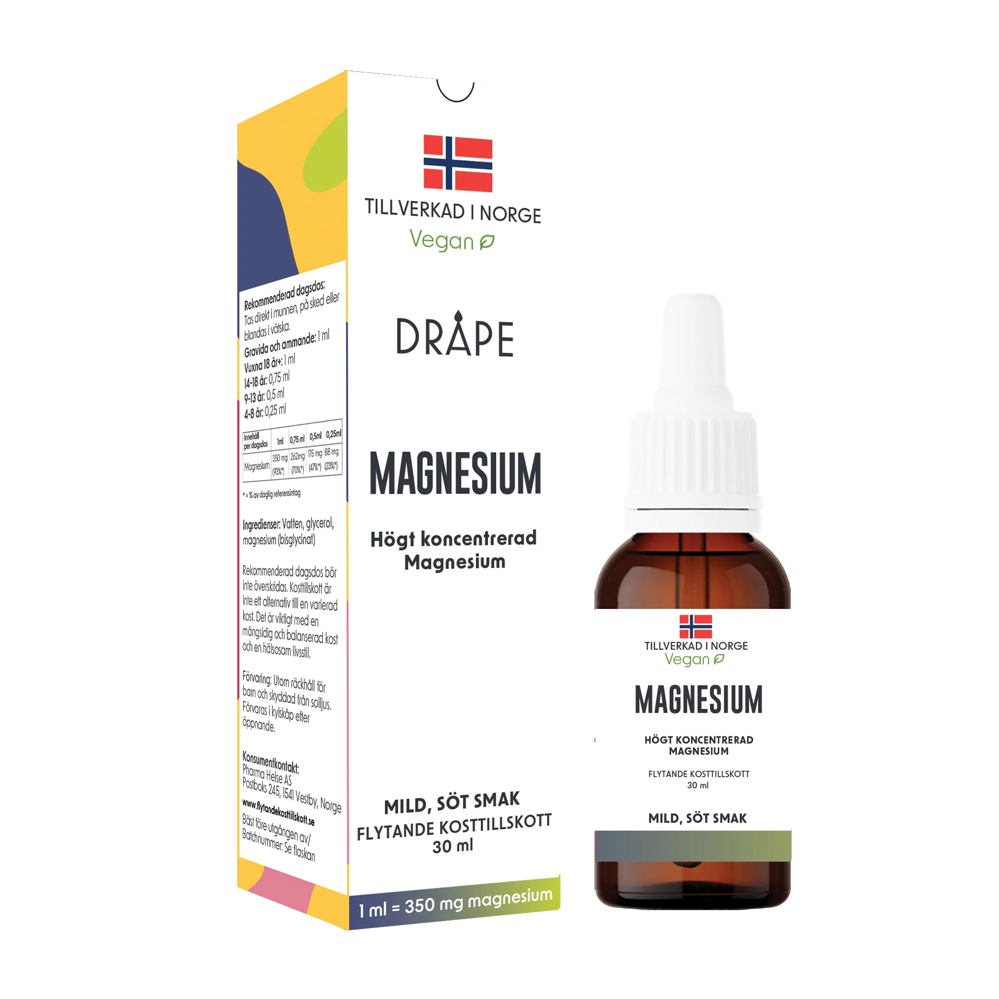 Dråpe Magnesium Droppar 30 ml från Dråpe – köp hos Apotek Hjärtat