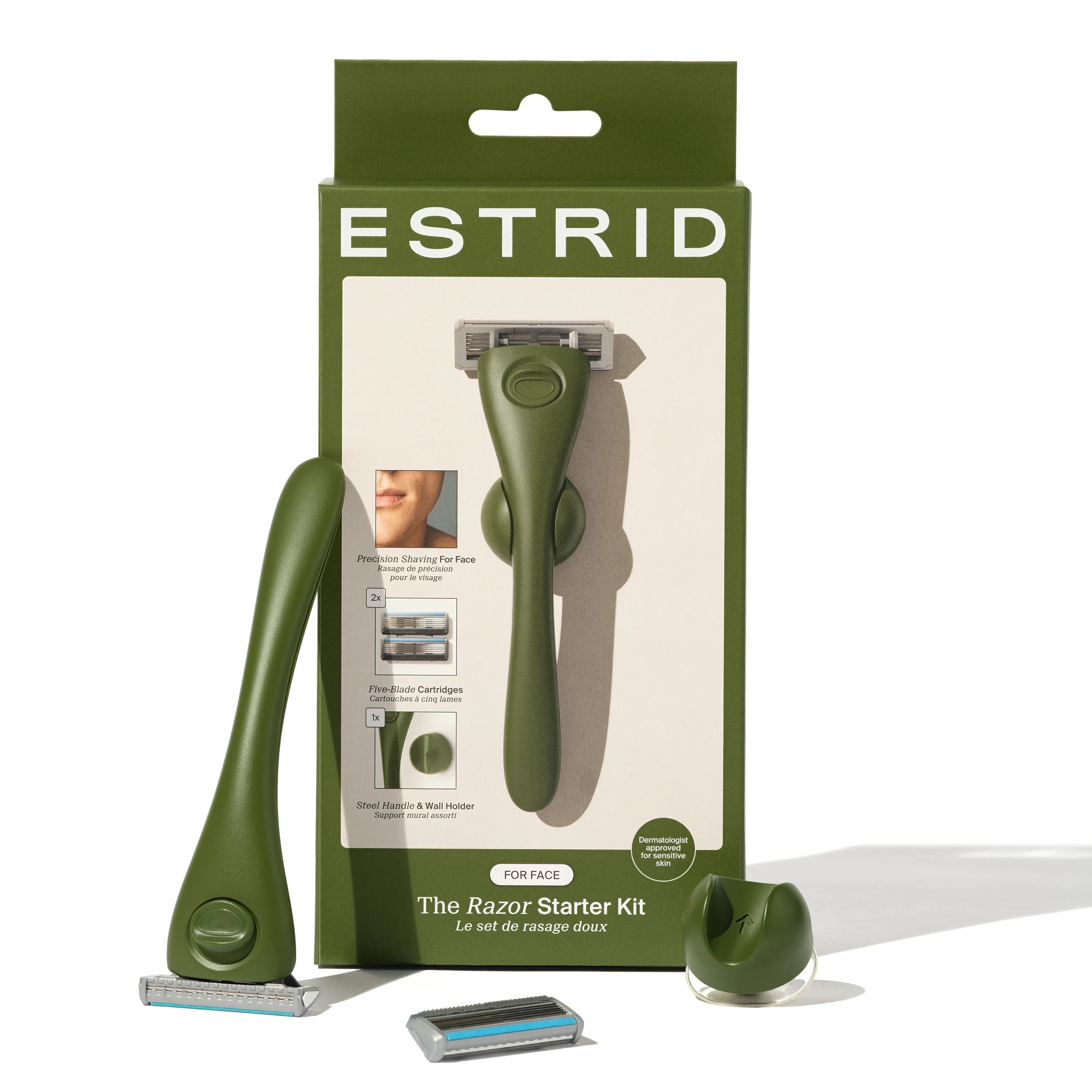 Estrid The Face Razor Starter Kit Moss från Estrid – köp hos Apotek Hjärtat