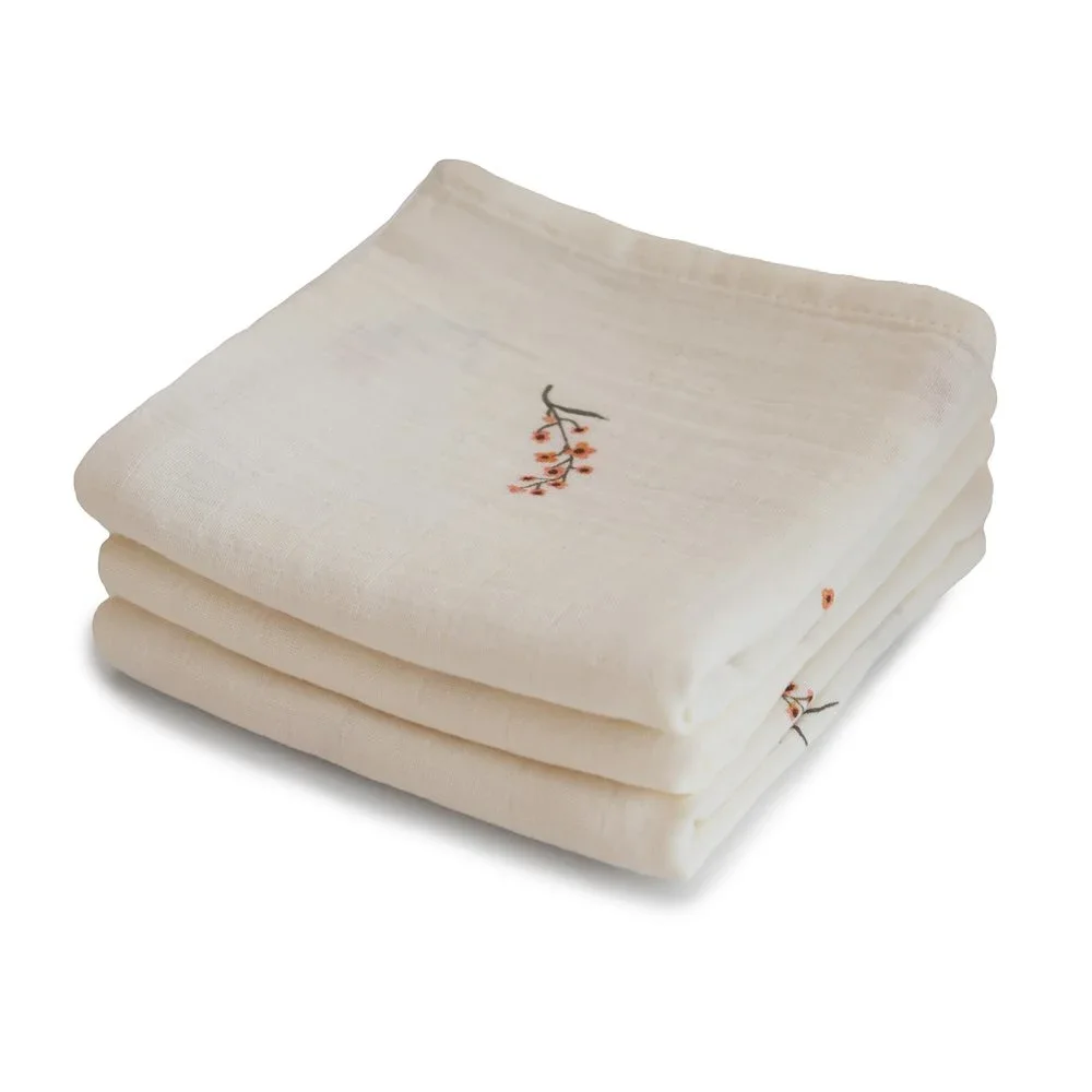 Mushie Muslin Cloth Flowers 3-pack från Mushie – köp hos Apotek Hjärtat