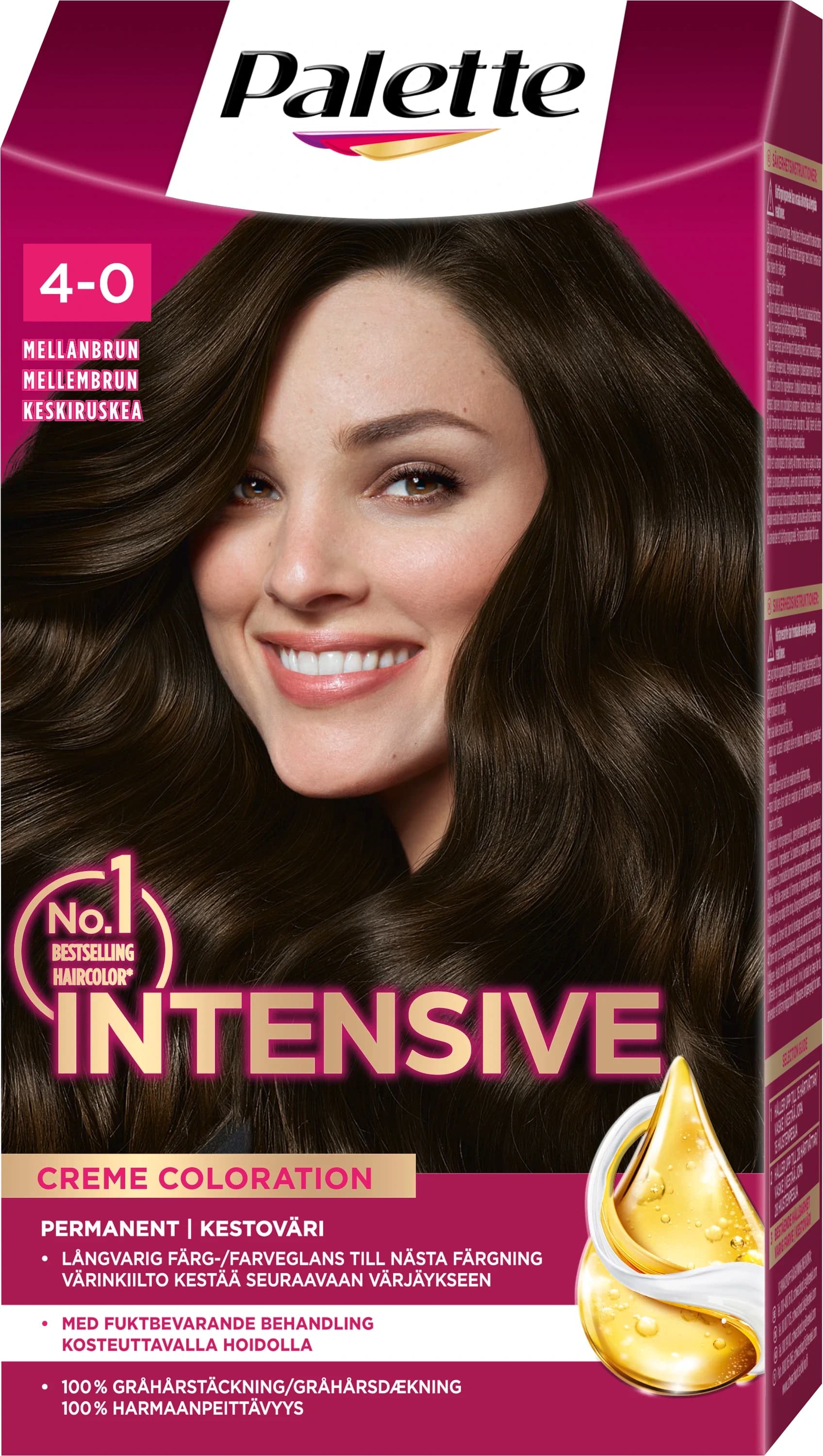 Palette Intensive Creme Coloration 4-0 Mellanbrun från Palette – köp hos Apotek Hjärtat