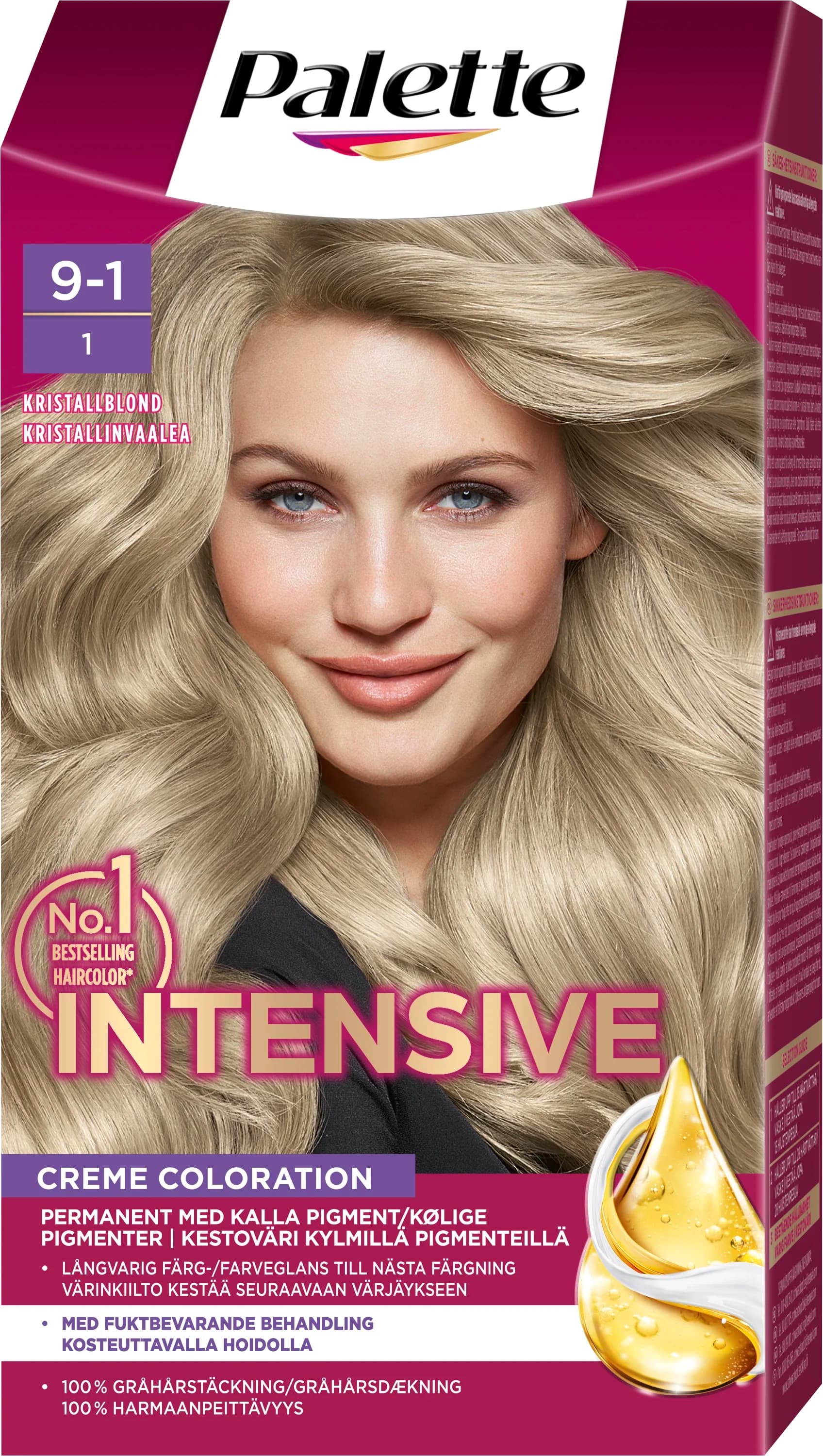 Palette Intensive Creme Coloration 9-1 Kristallblond från Palette – köp hos Apotek Hjärtat