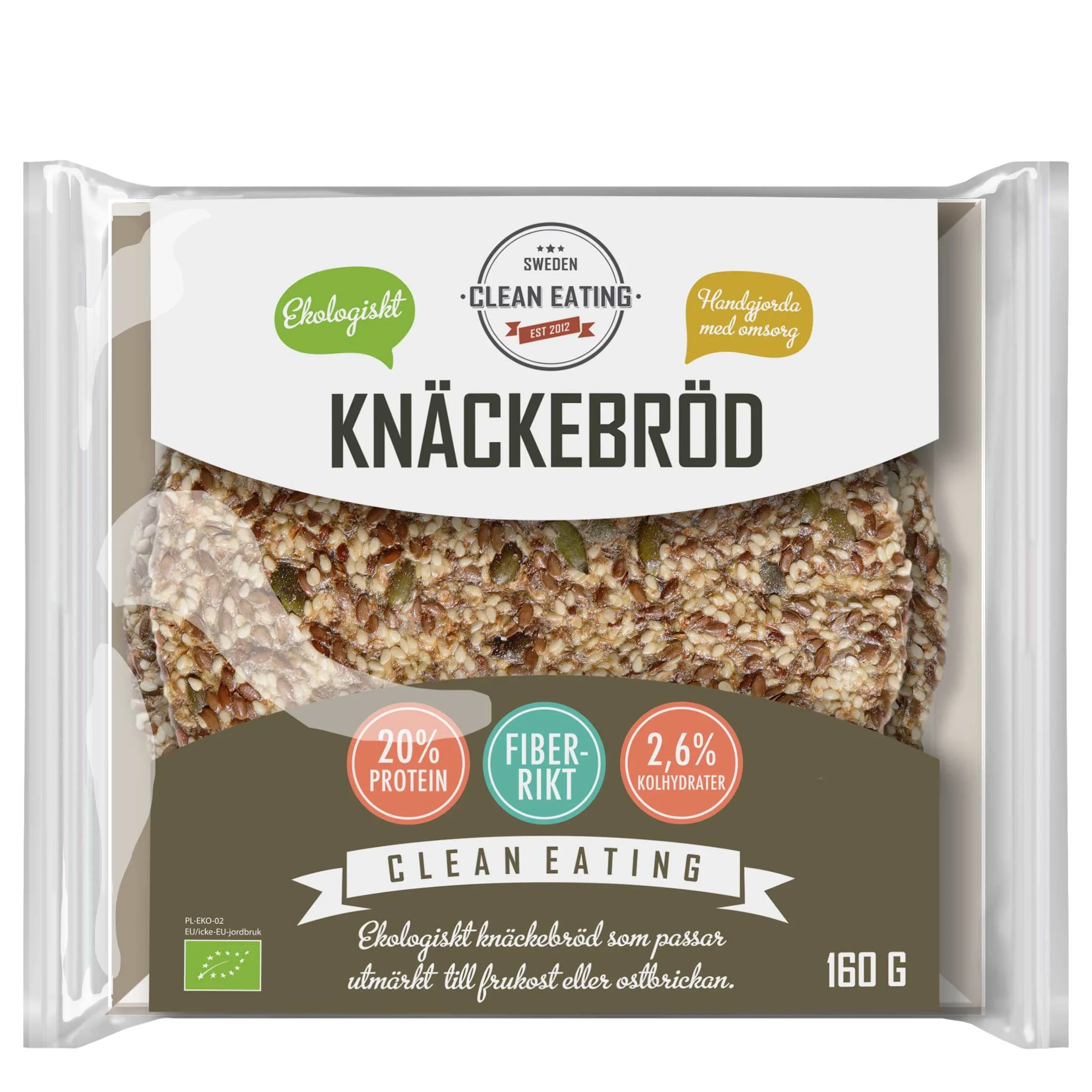 Clean Eating Ekologiskt Knäckebröd 160 g från Clean Eating – köp hos Apotek Hjärtat
