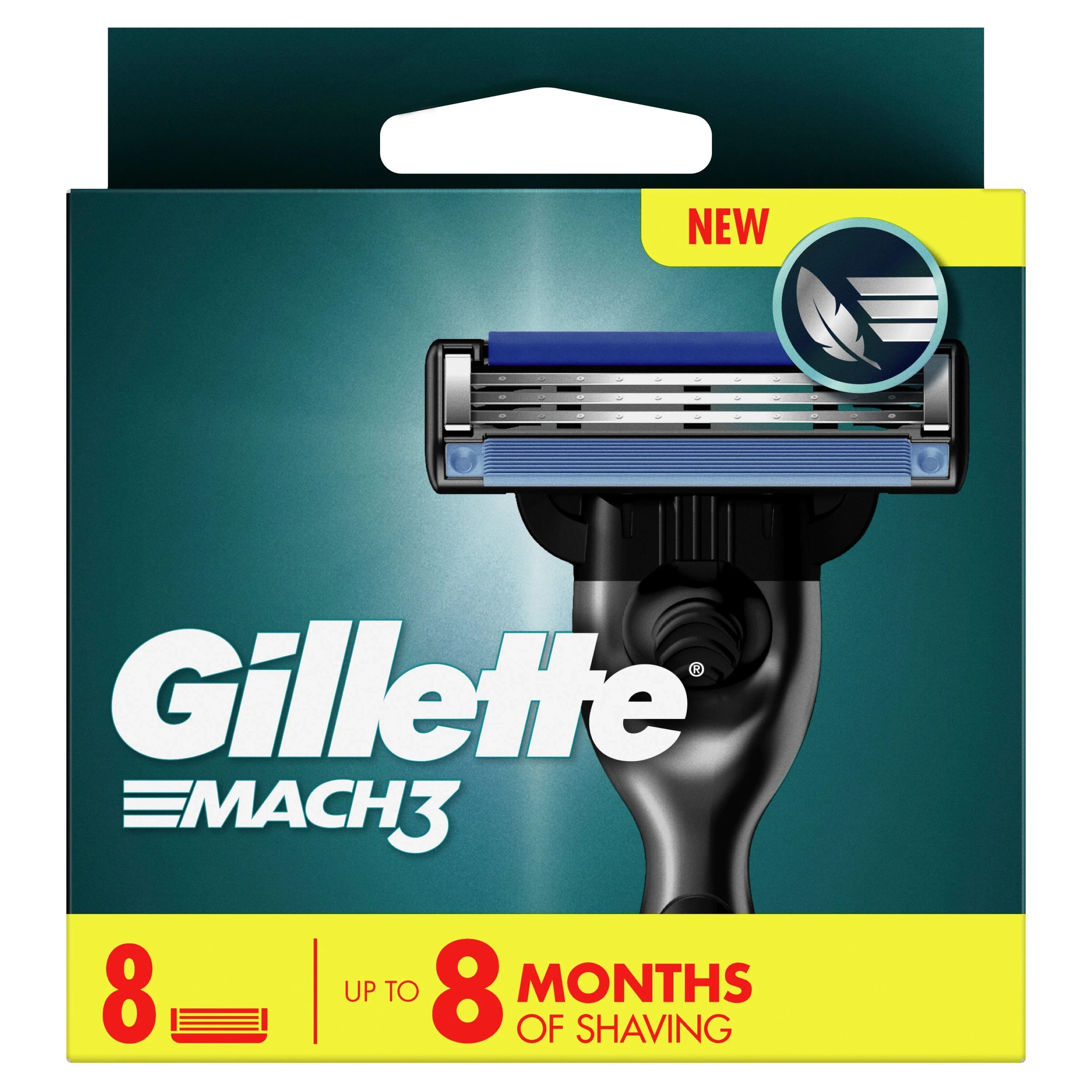 Gillette Mach3 Base 8 st från Gillette – köp hos Apotek Hjärtat