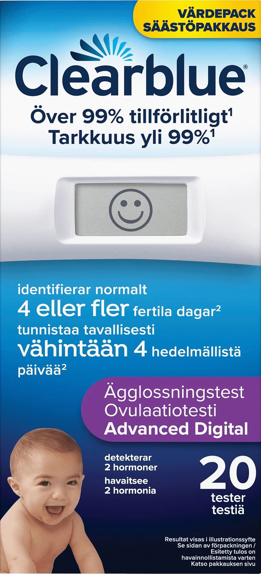 Clearblue Advanced Ägglossningstest 20 st från Clearblue – köp hos Apotek Hjärtat
