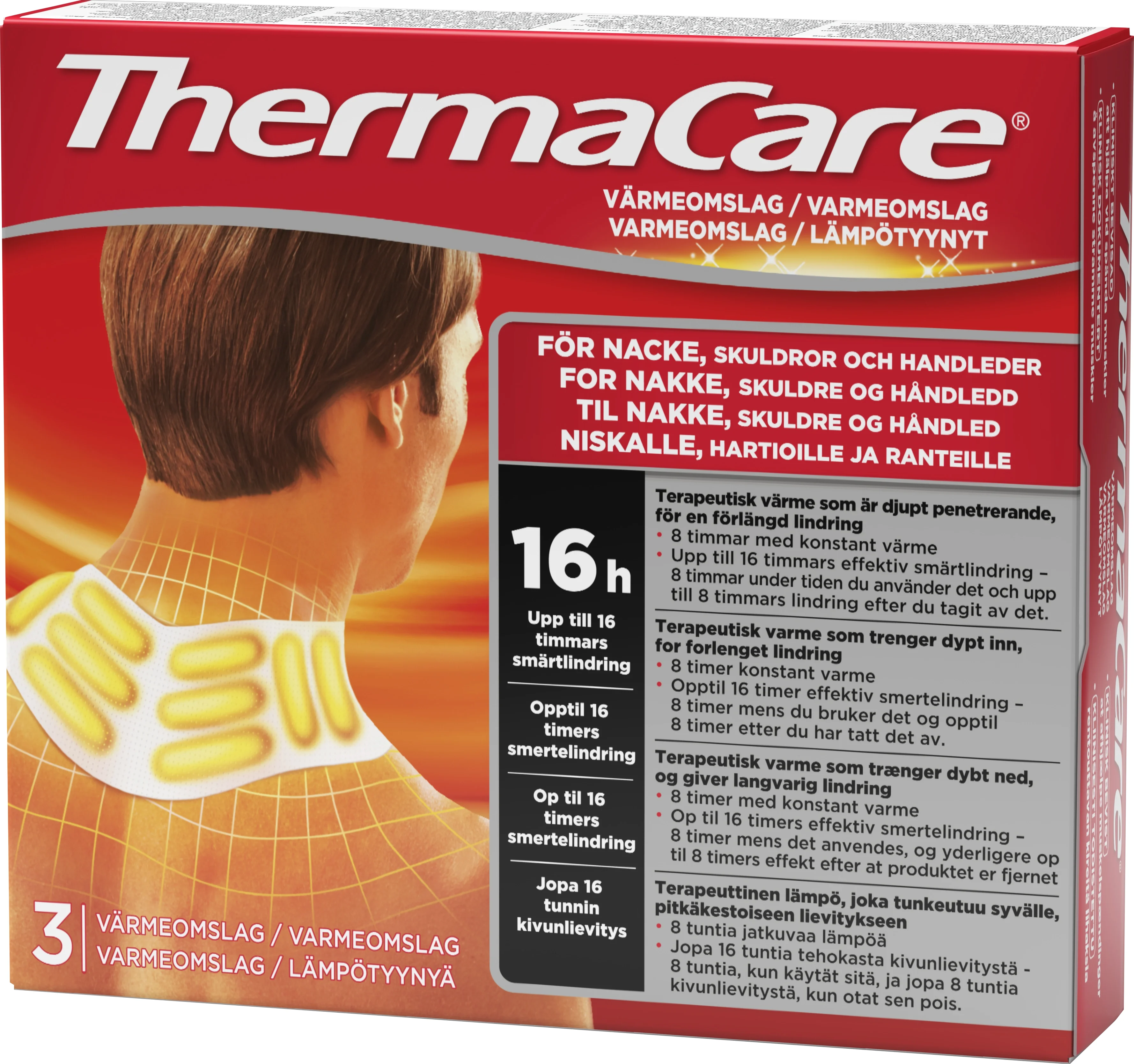 ThermaCare Nacke & Axel 3 st från Thermacare – köp hos Apotek Hjärtat