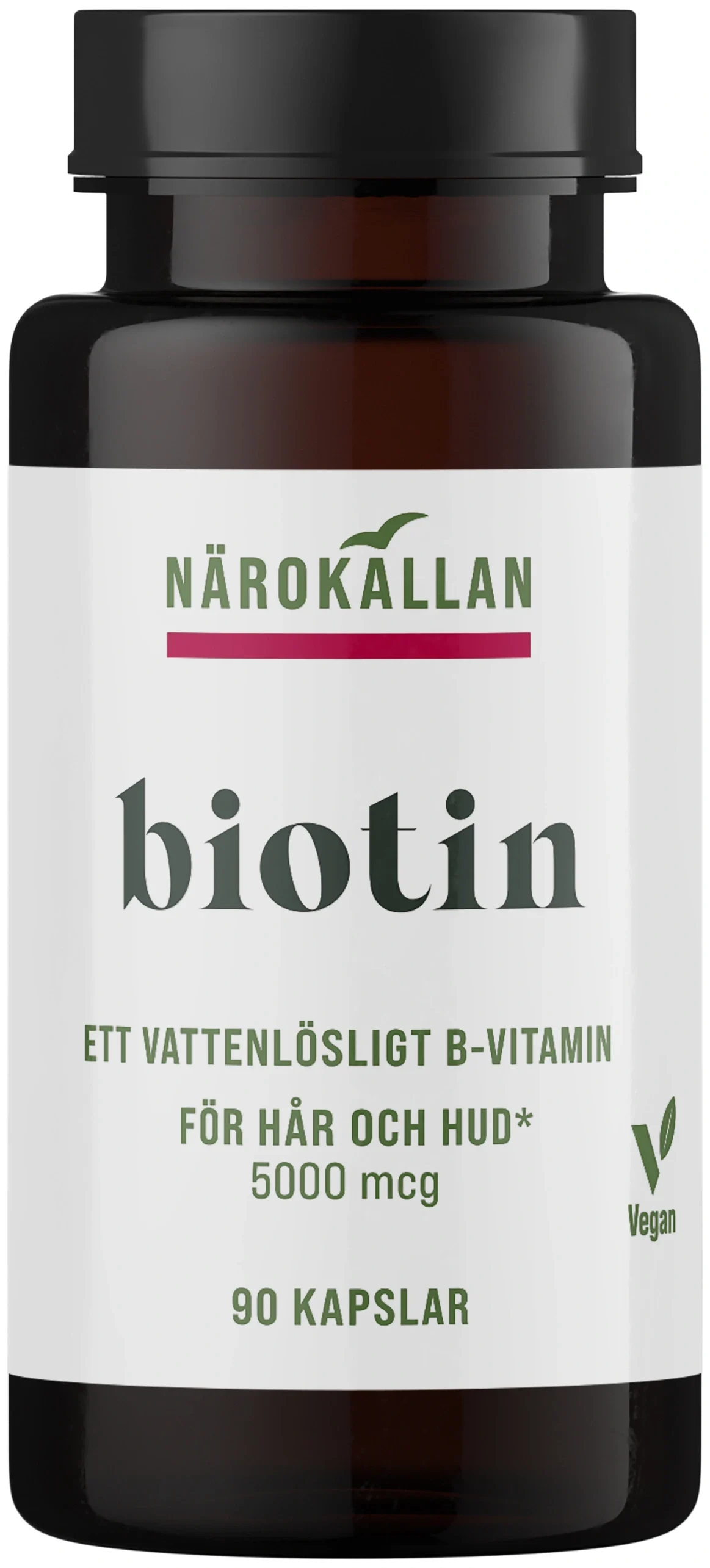 Närokällan Biotin 5000 mcg 90 kapslar från Närokällan – köp hos Apotek Hjärtat