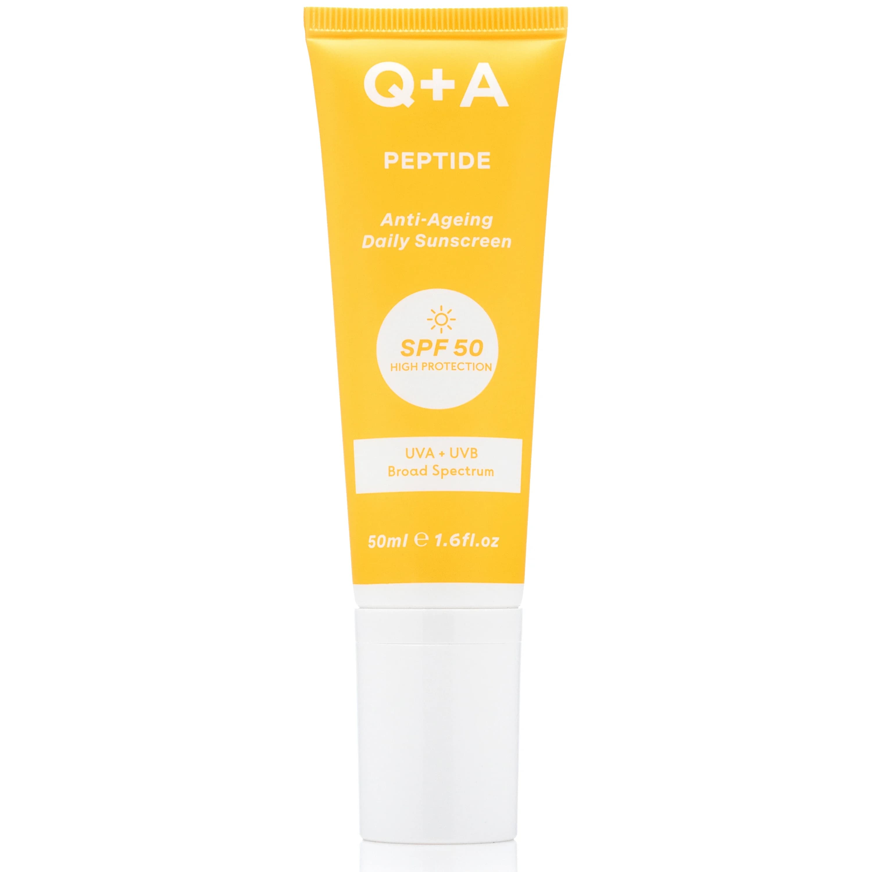 Q+A Peptide Sunscreen SPF 50, 50 ml från Q+A – köp hos Apotek Hjärtat