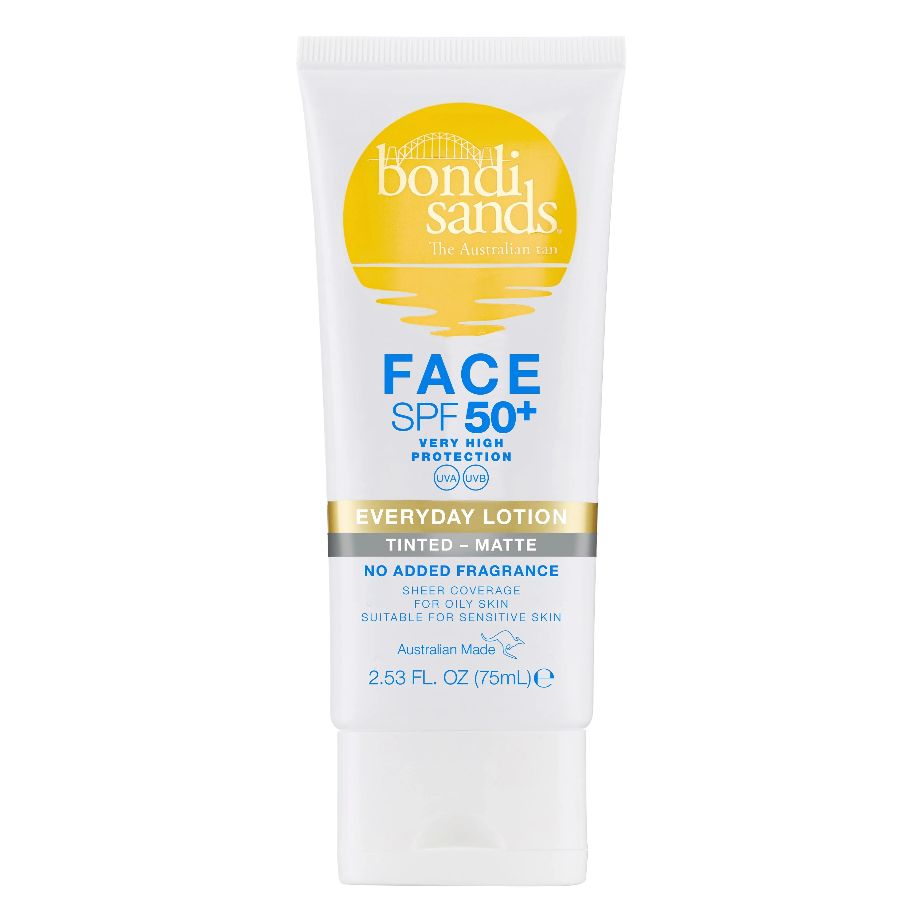 Bondi Sands Everyday Matte Face Lotion Tinted SPF 50+, 75 ml från Bondi Sands – köp hos Apotek Hjärtat