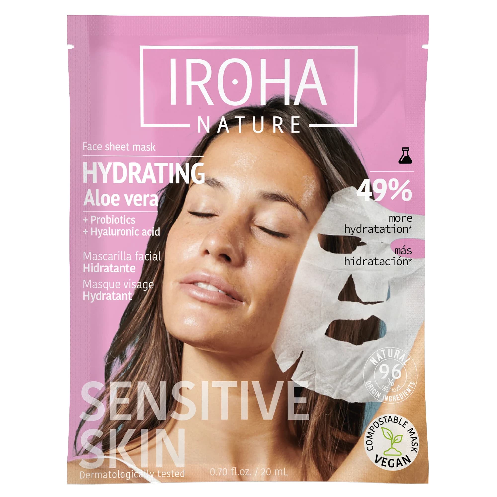 Iroha Nature Hydrating Aloe Vera Face Sheet Mask 20 ml från Iroha Nature – köp hos Apotek Hjärtat