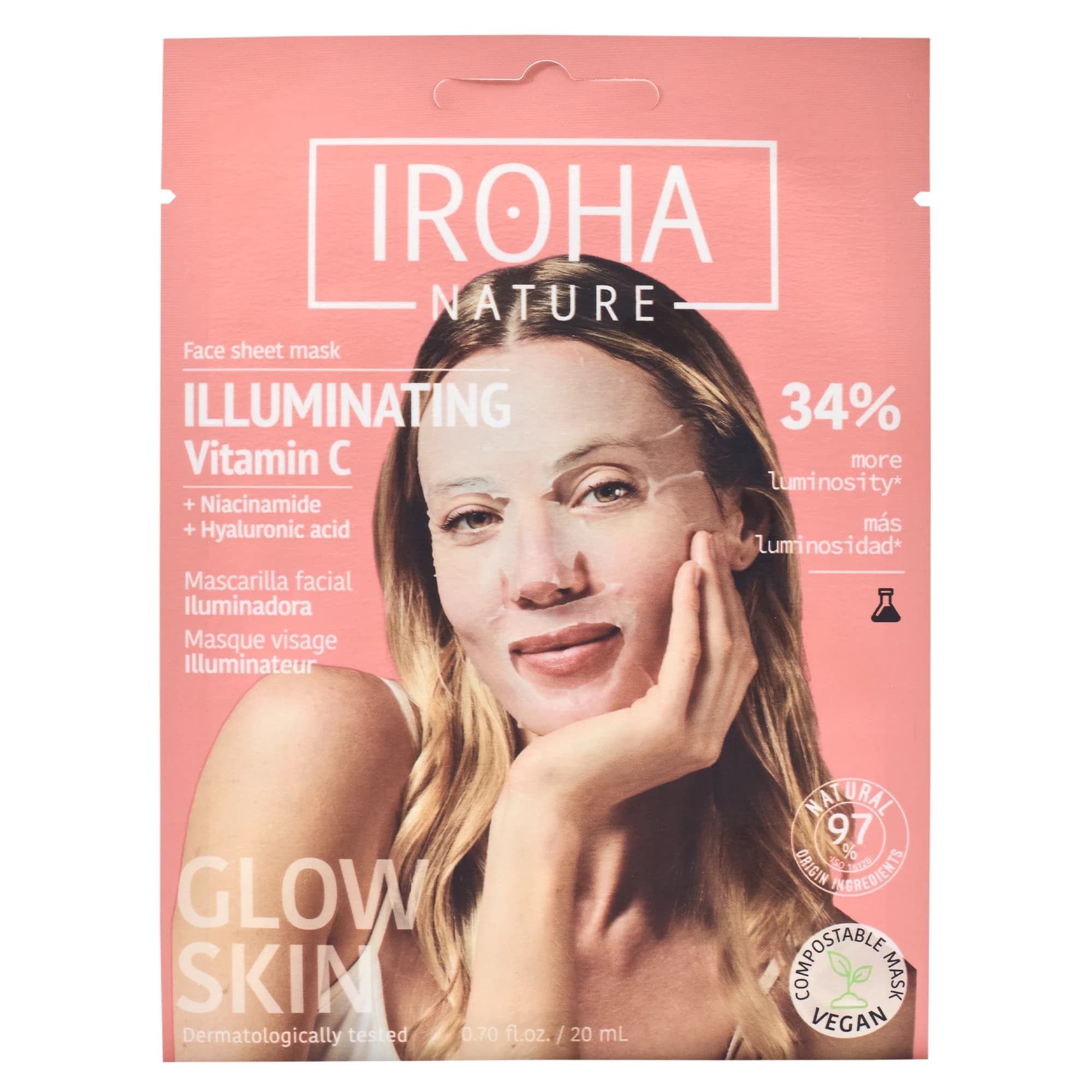 Iroha Nature Illuminating Vitamin C Face Sheet Mask 20 ml från Iroha Nature – köp hos Apotek Hjärtat