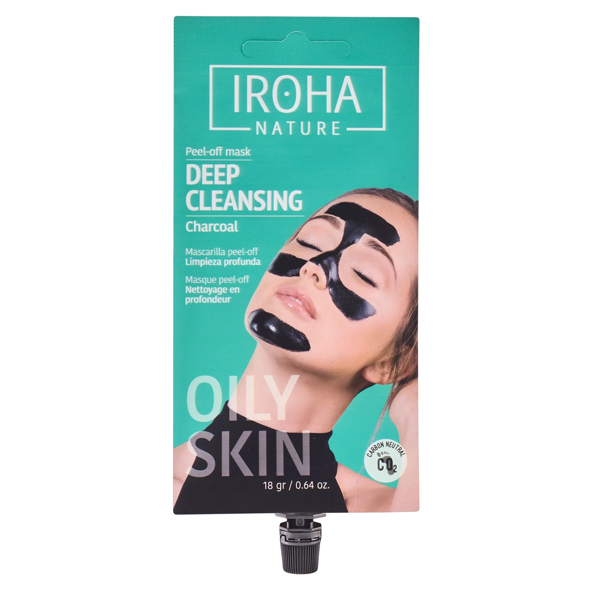 Iroha Nature Deep Cleansing Charcoal Peel Off Face Mask 18 g från Iroha Nature – köp hos Apotek Hjärtat